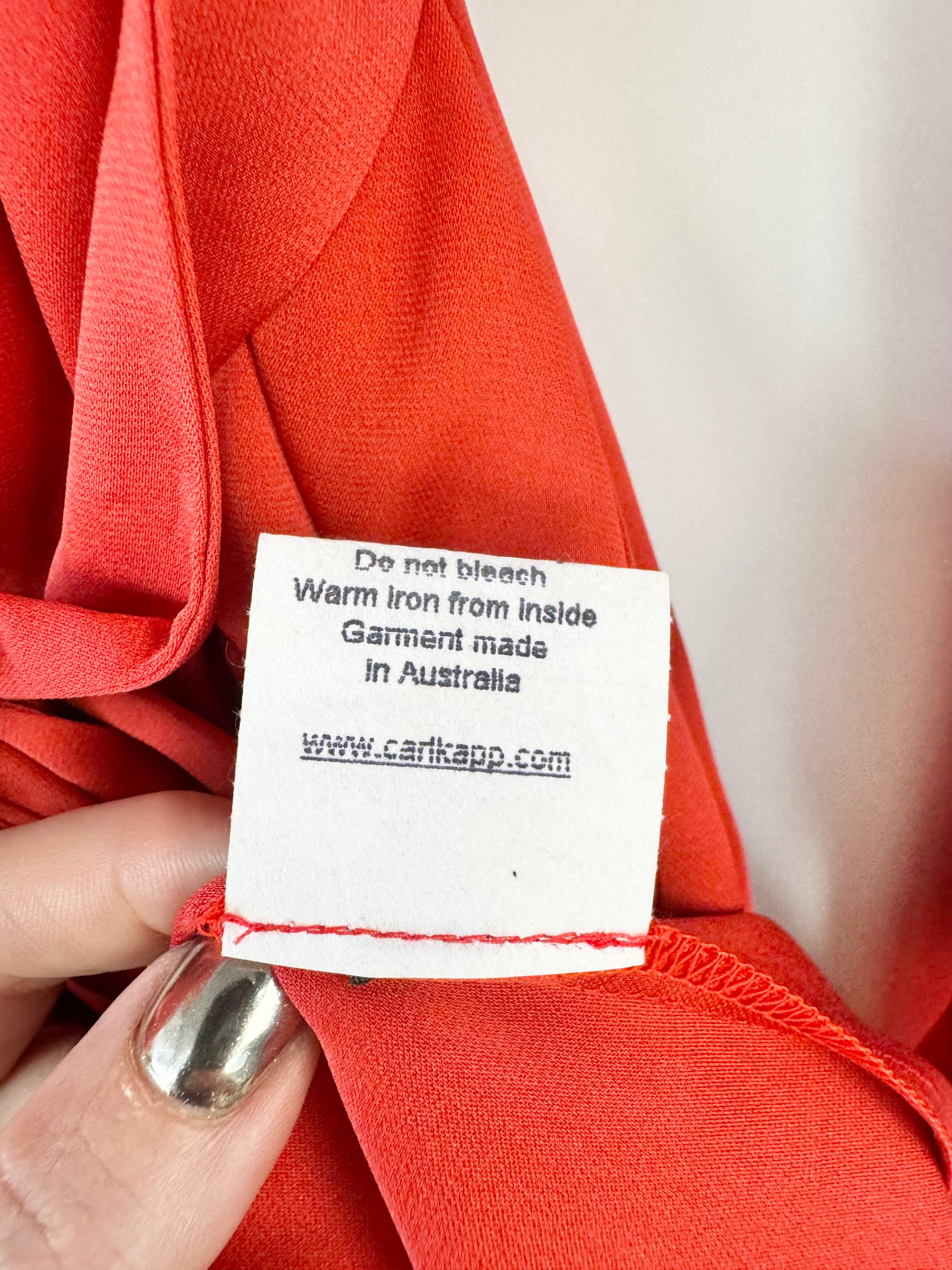 Carl Kapp Persimmon Silk Blend Gown - AU8