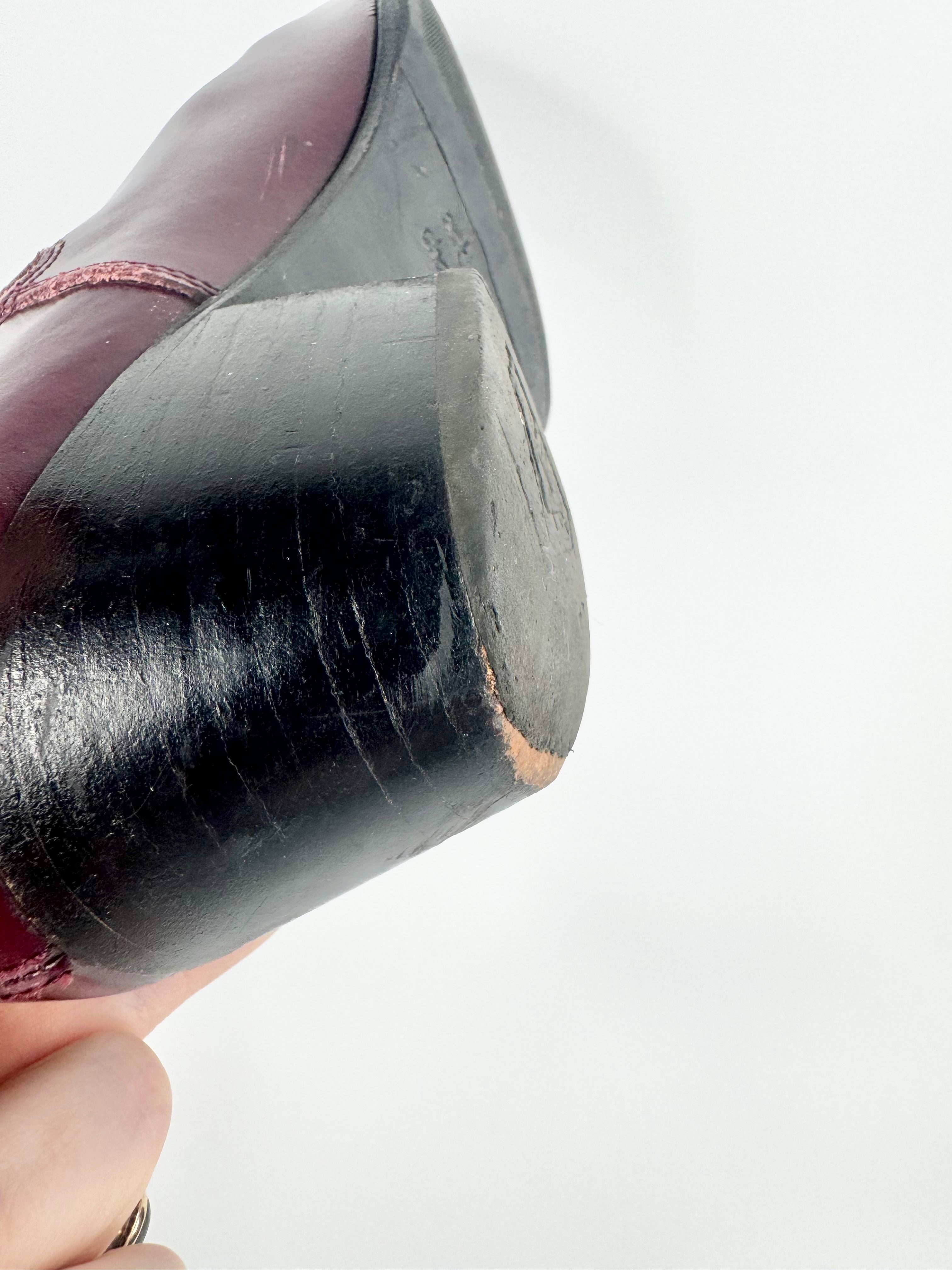 John Fluevog Mahogany Ankle Boots - EU40.5