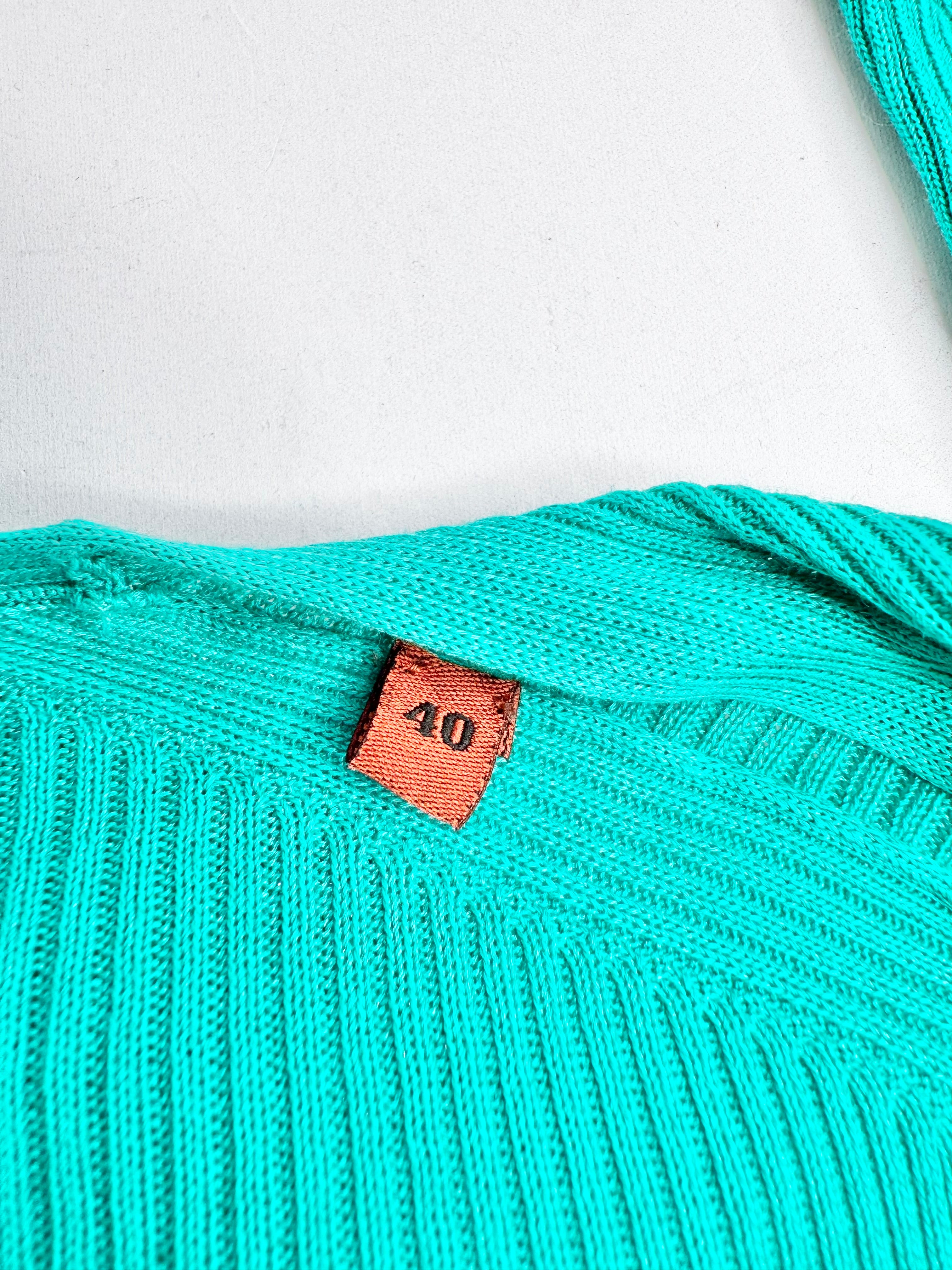 Missioni Teal Long Sleeve Top - AU10