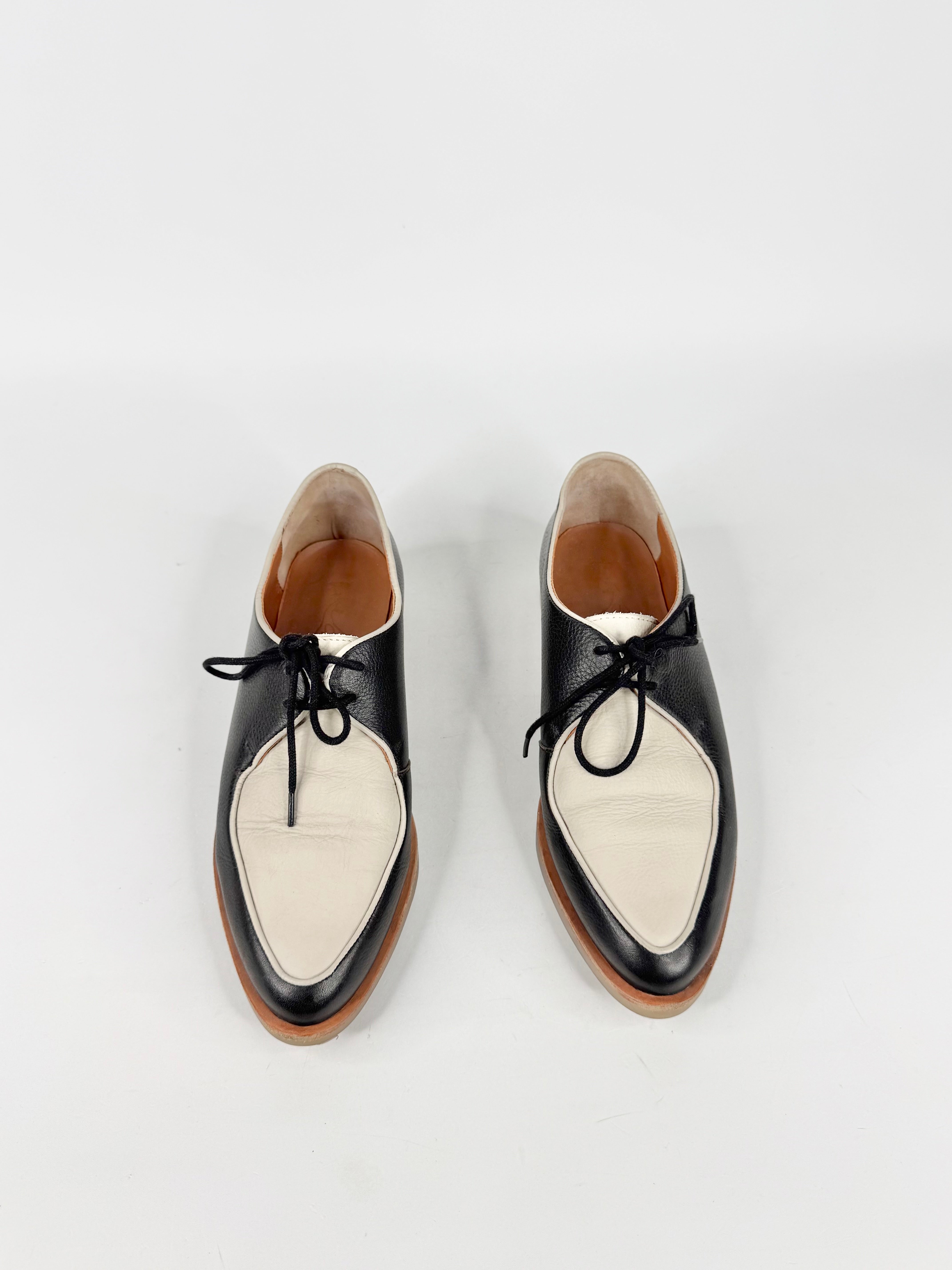 Elk Black & Cream Lace Ups - EU39