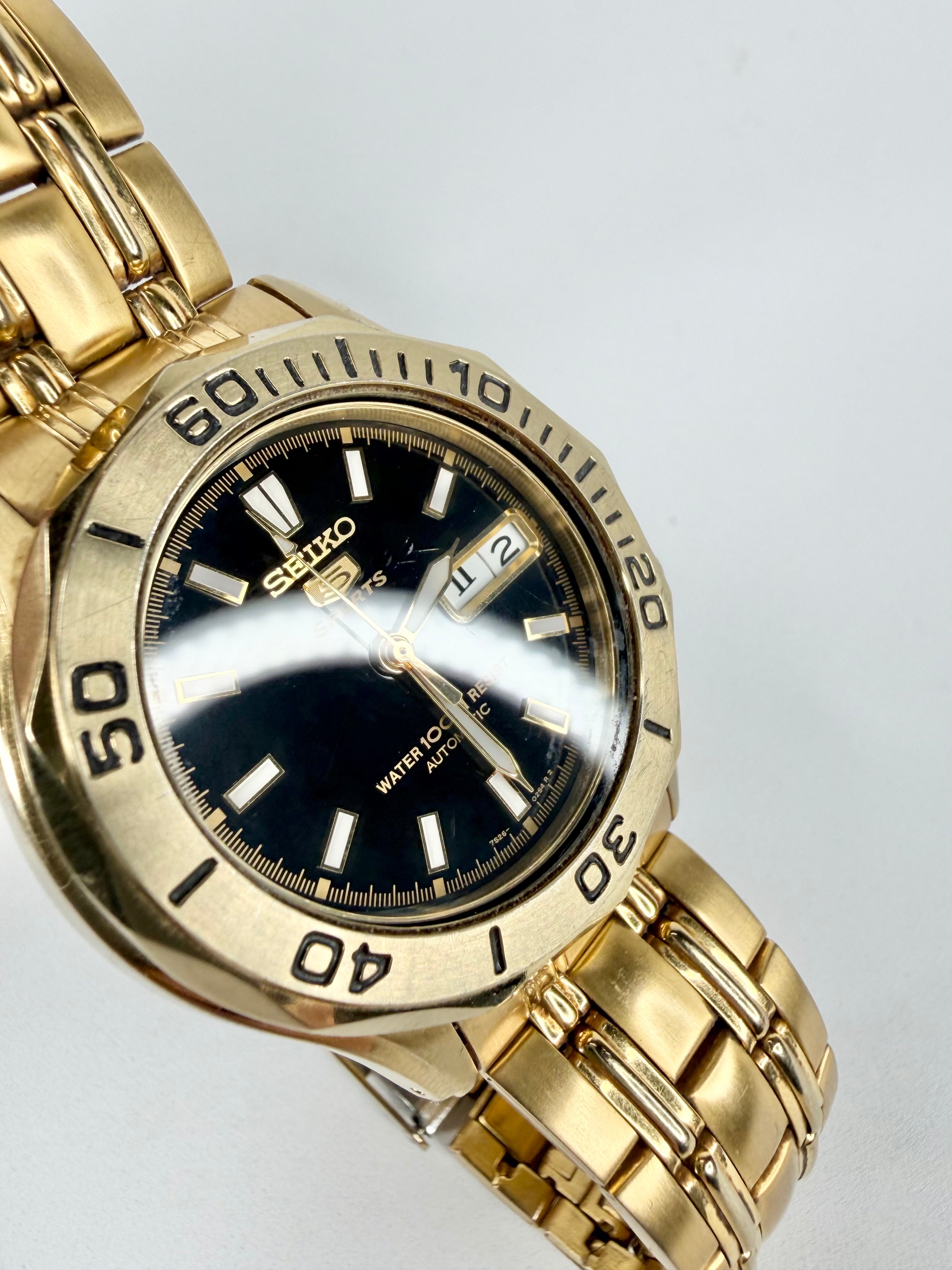 Seiko 5 Automatic Gold Toned Watch