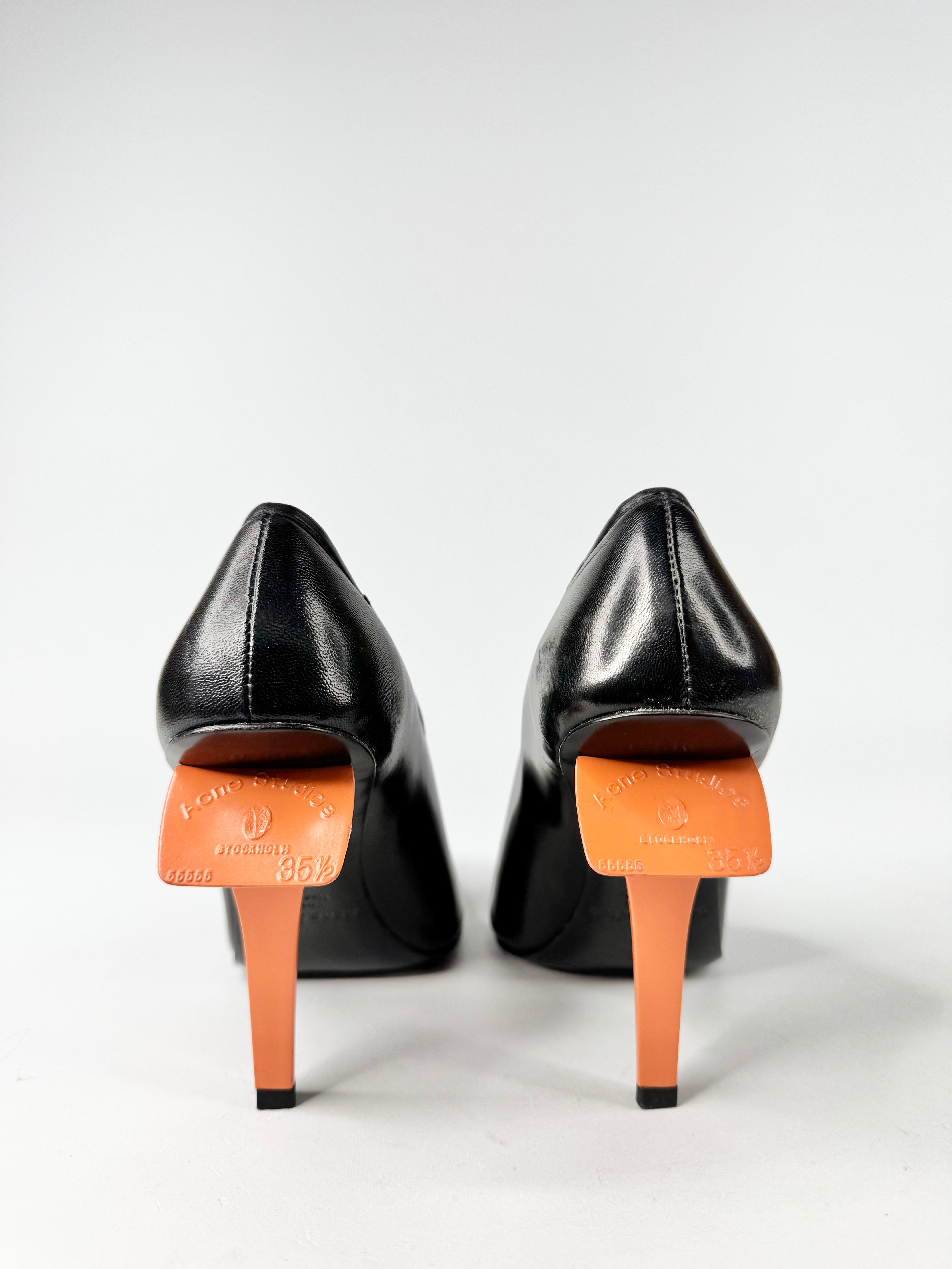 Acne Studios Black & Orange 'Jonelle' Pumps - EU35.5