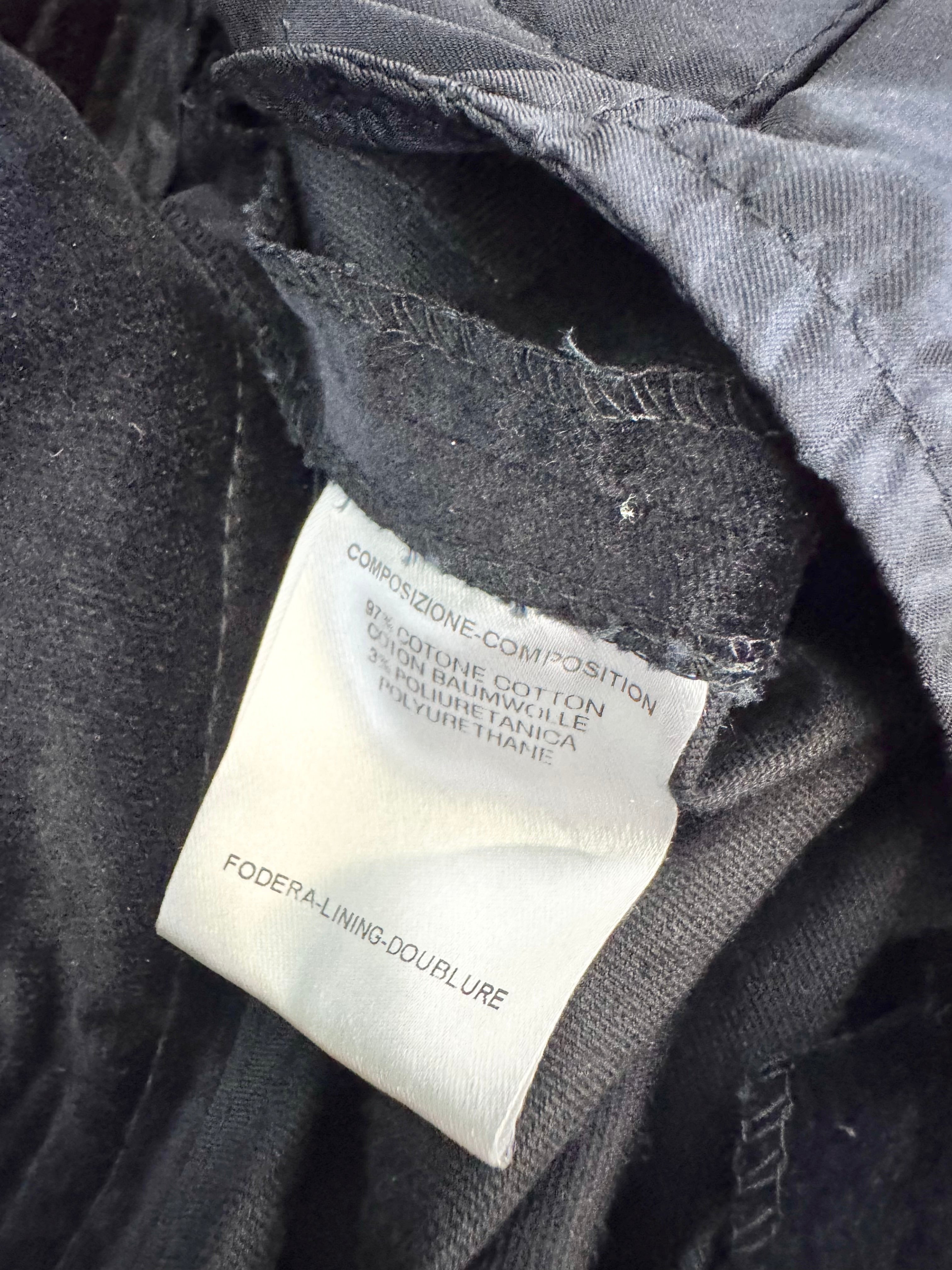 Gucci Black Velvet Horsebit Slacks - AU8/10