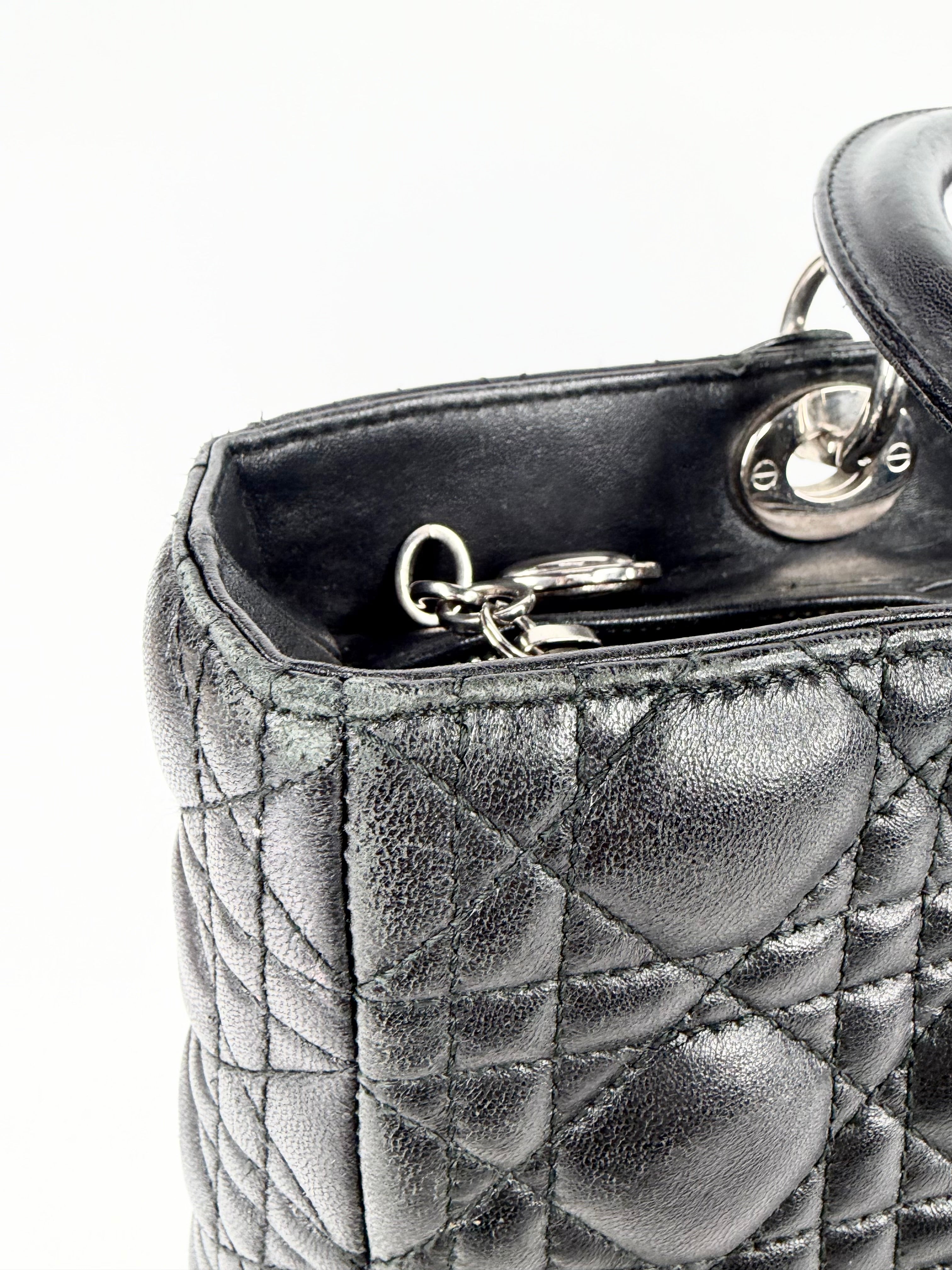 Christian Dior Black 'Lady' Handbag