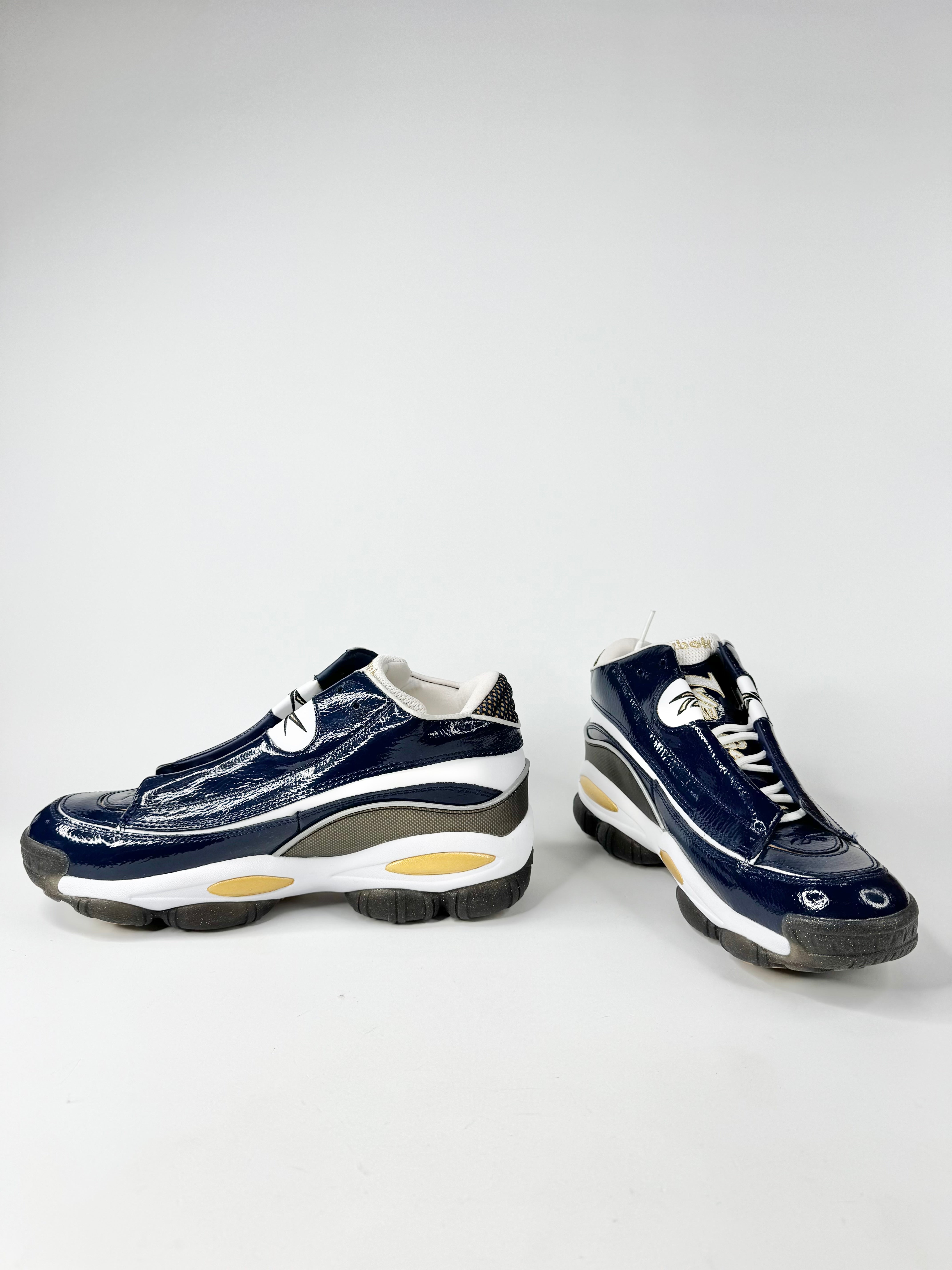 Reebok Navy Blue 'Allen Iverson Tribute' Sneakers - EU43