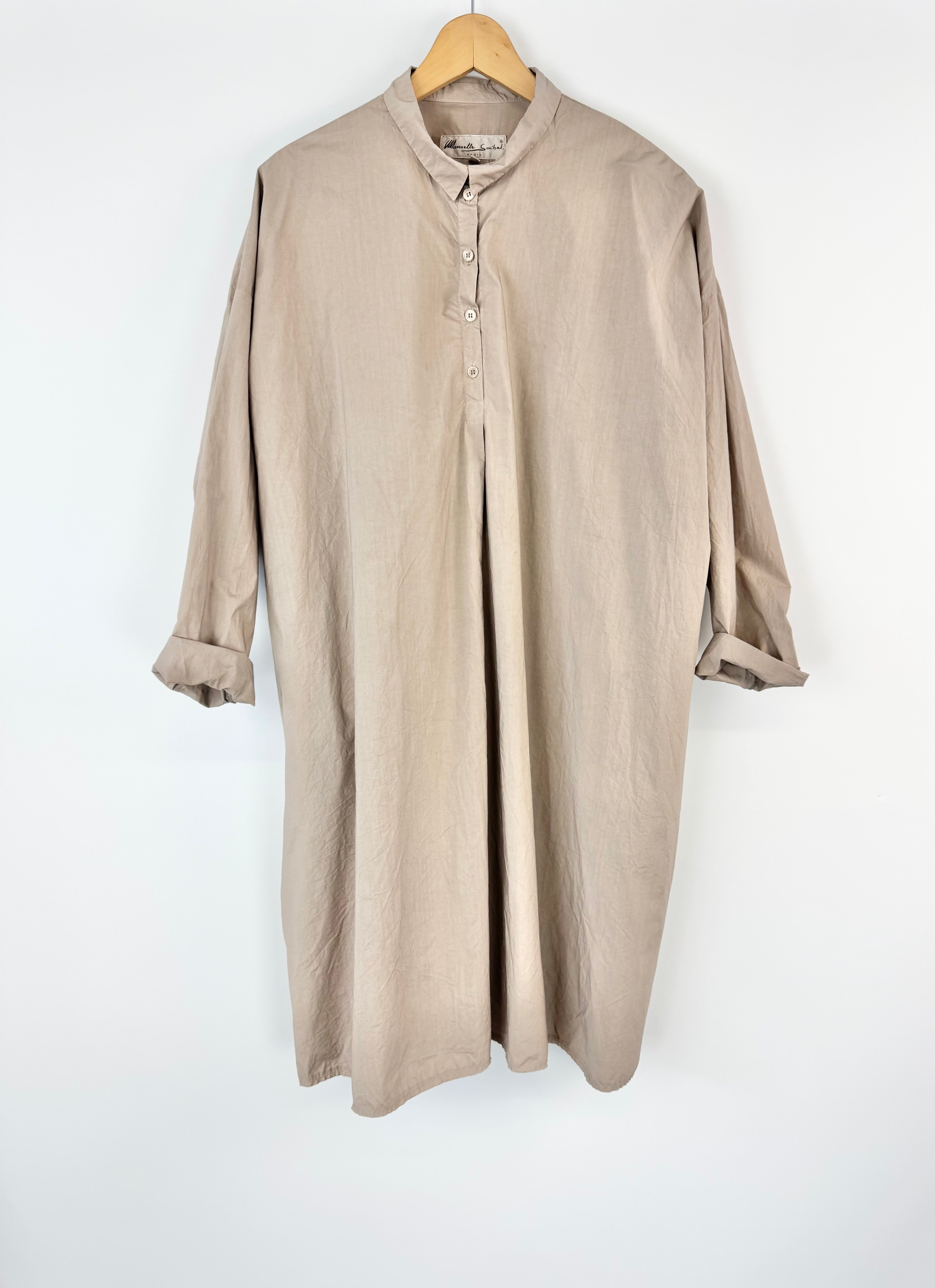 Manuelle Guibal Taupe Cotton Dress - AU10/12