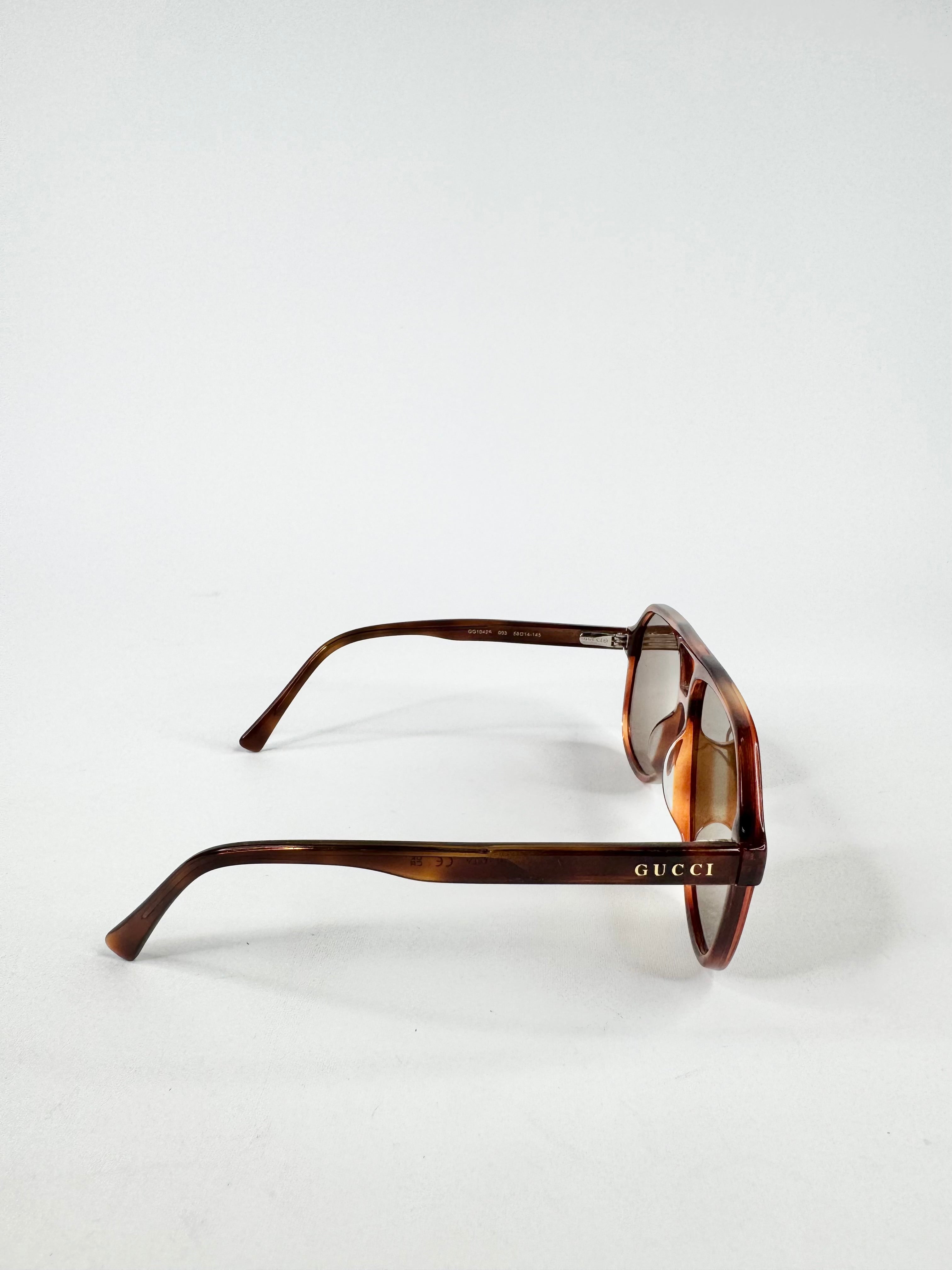 Gucci Tortoiseshell Aviator Sunglasses