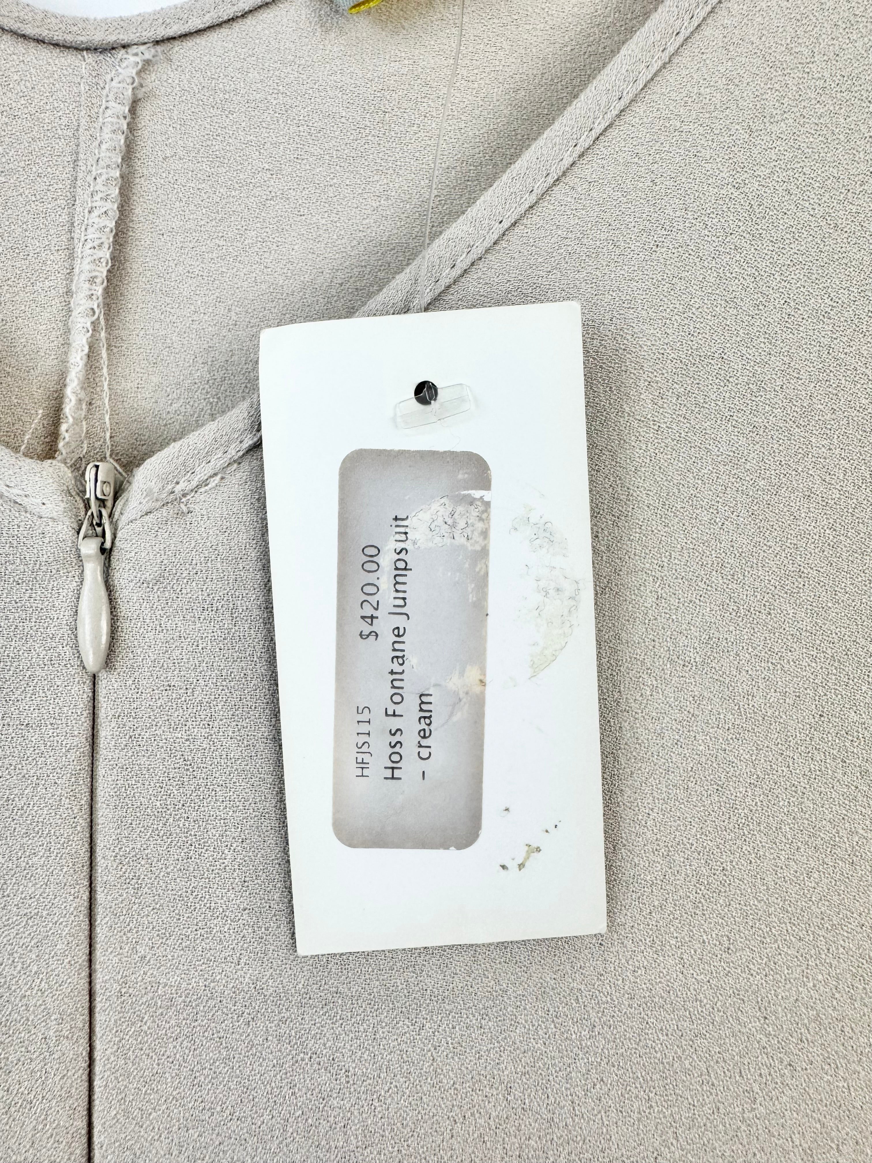 Hoss Bone 'Fontane' Crepe Jumpsuit NWT - AU10