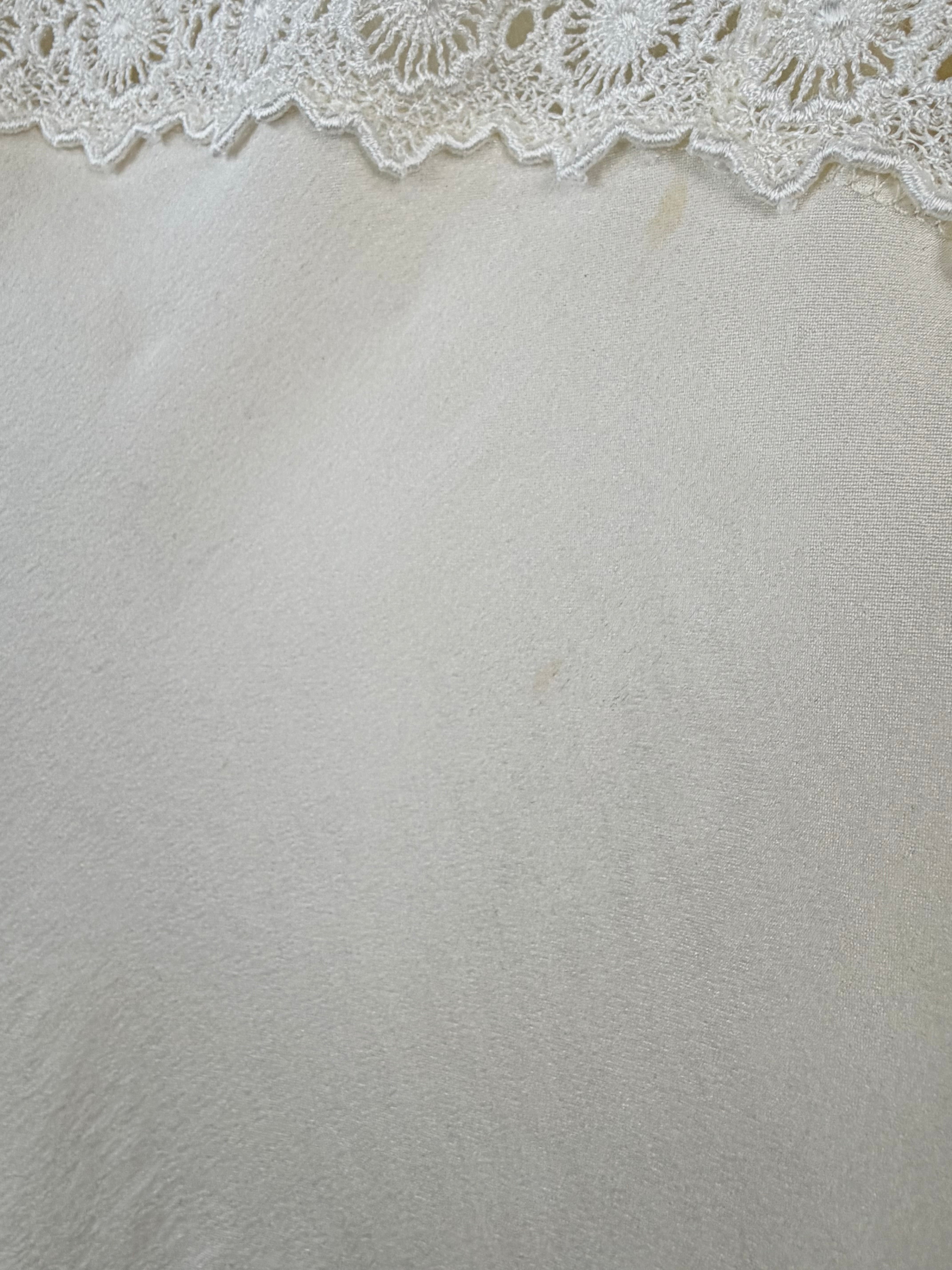 Vintage Yves Saint Laurent Silk & Rayon Lace Embellished Singlet - AU12