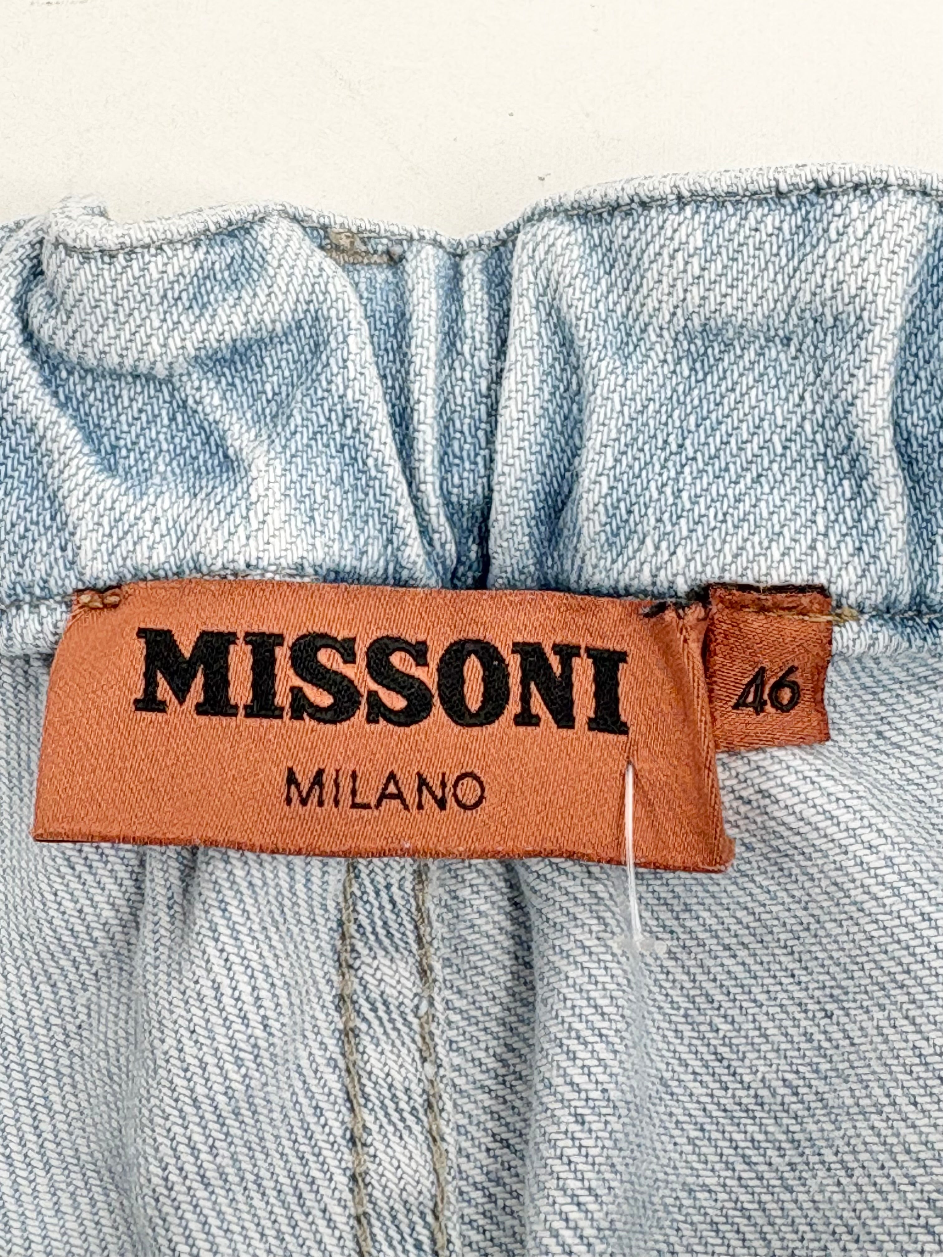 Missoni Washed Blue Straight-Leg Jeans - AU14