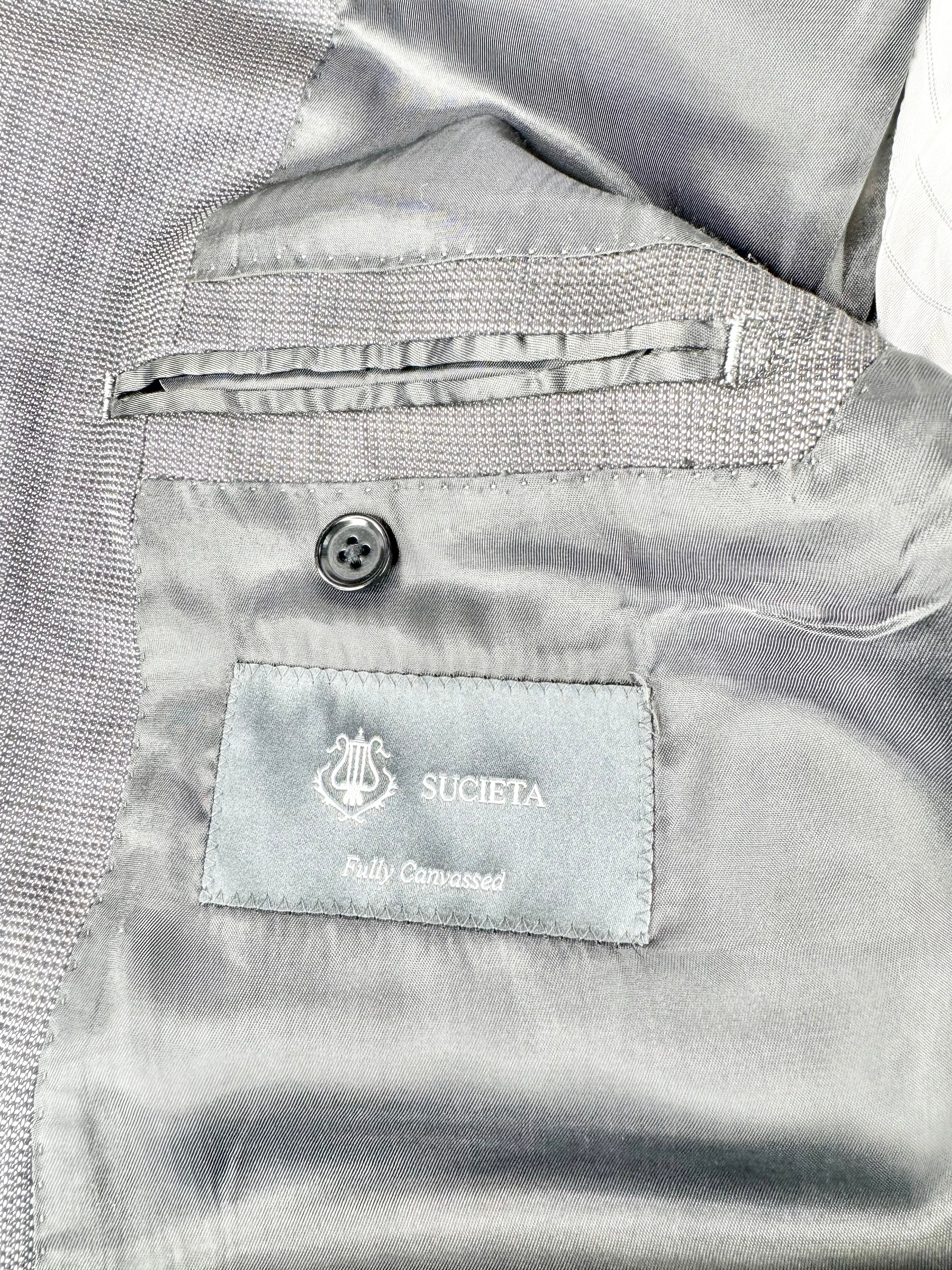 Lanificio F. LLi Cerruti Grey Silk & Wool Blend Suit - 54R