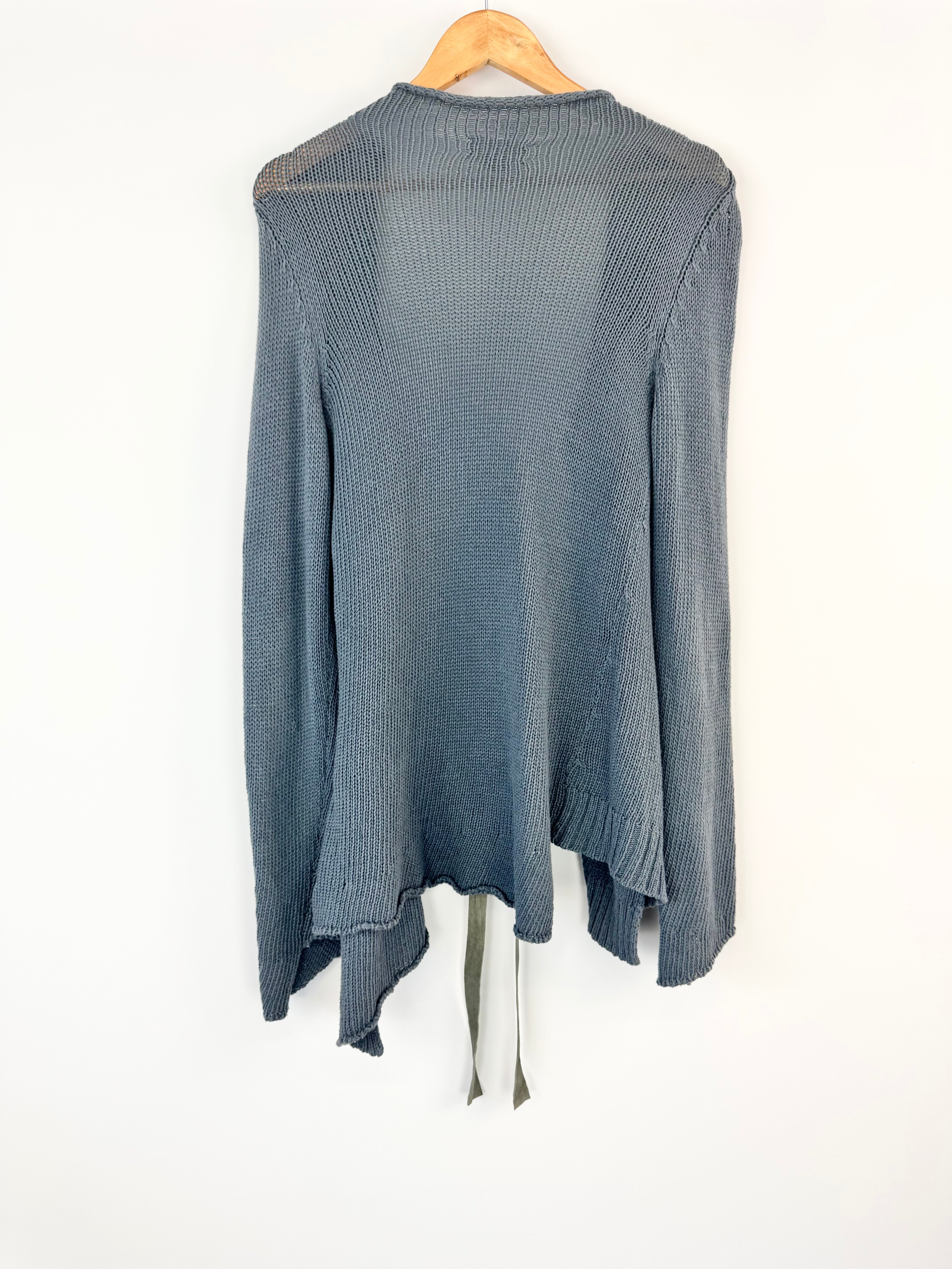 Zadig & Voltaire Stone Blue 'Mina' Cotton Cardigan - AU8/10