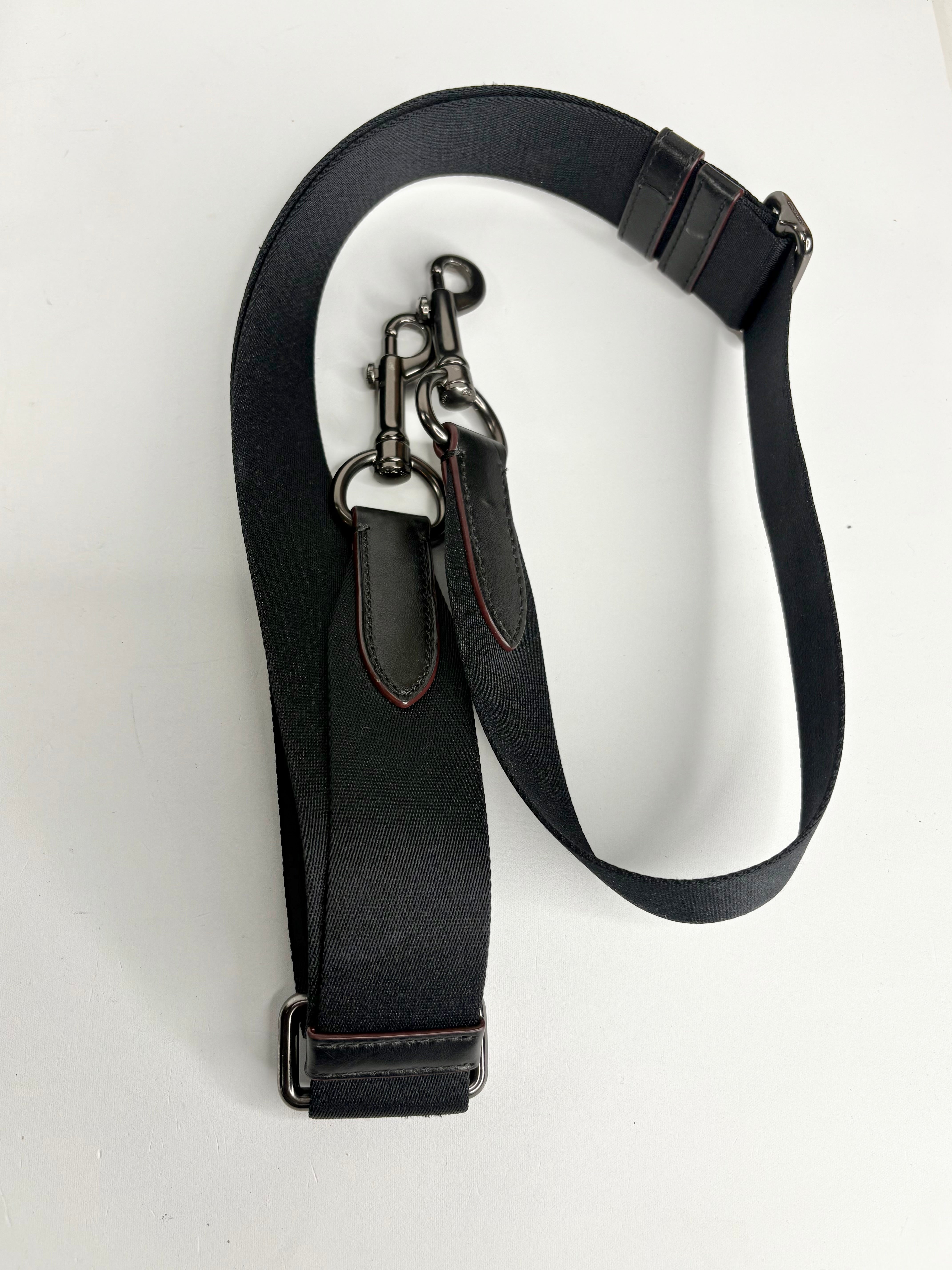Coach Black Leather Monogrammed Briefcase