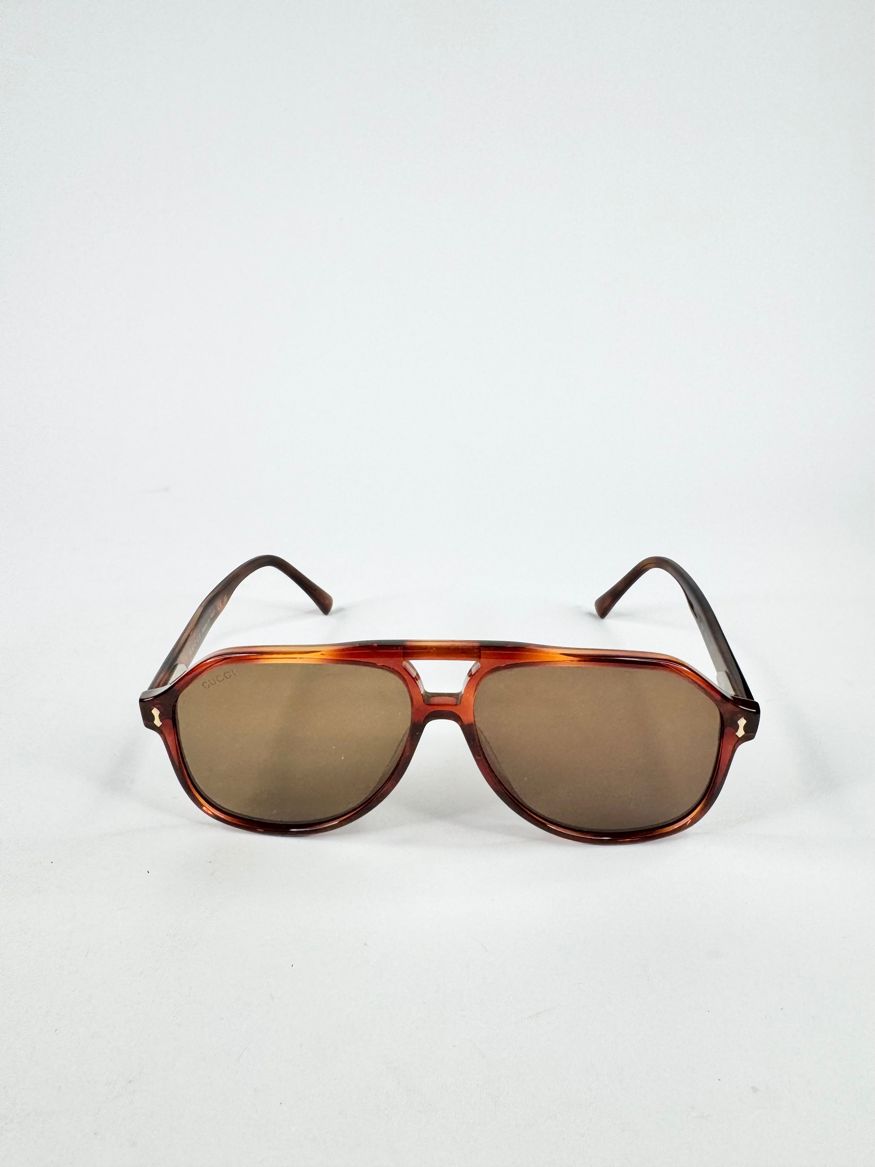 Gucci Tortoiseshell Aviator Sunglasses