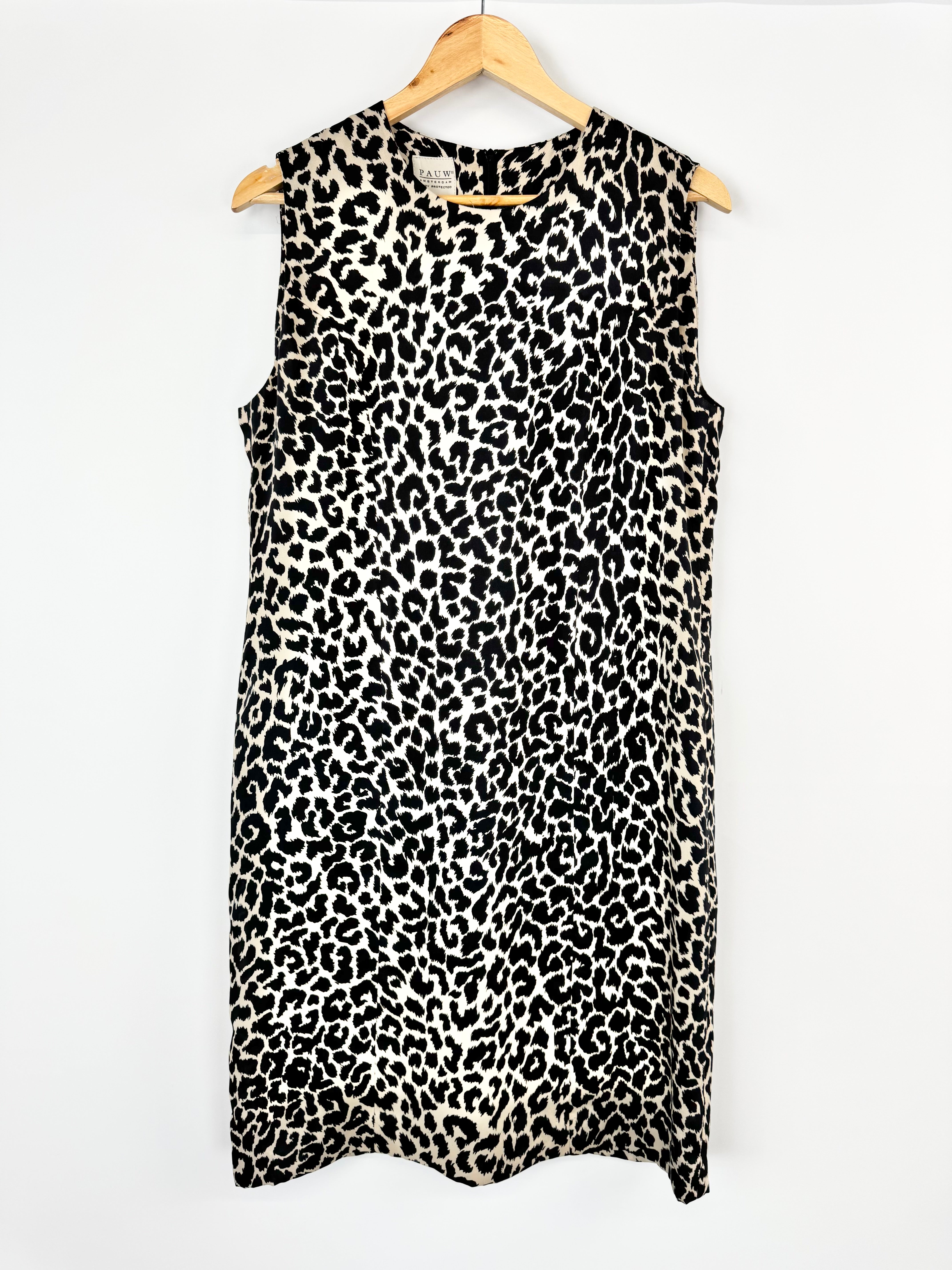 Pauw Amsterdam Leopard Print Shift Dress - AU12/14