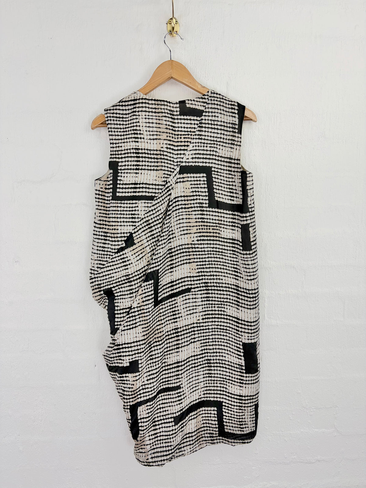 Satch Abstract Geoemetric Patterned Silk Dress - AU8/10