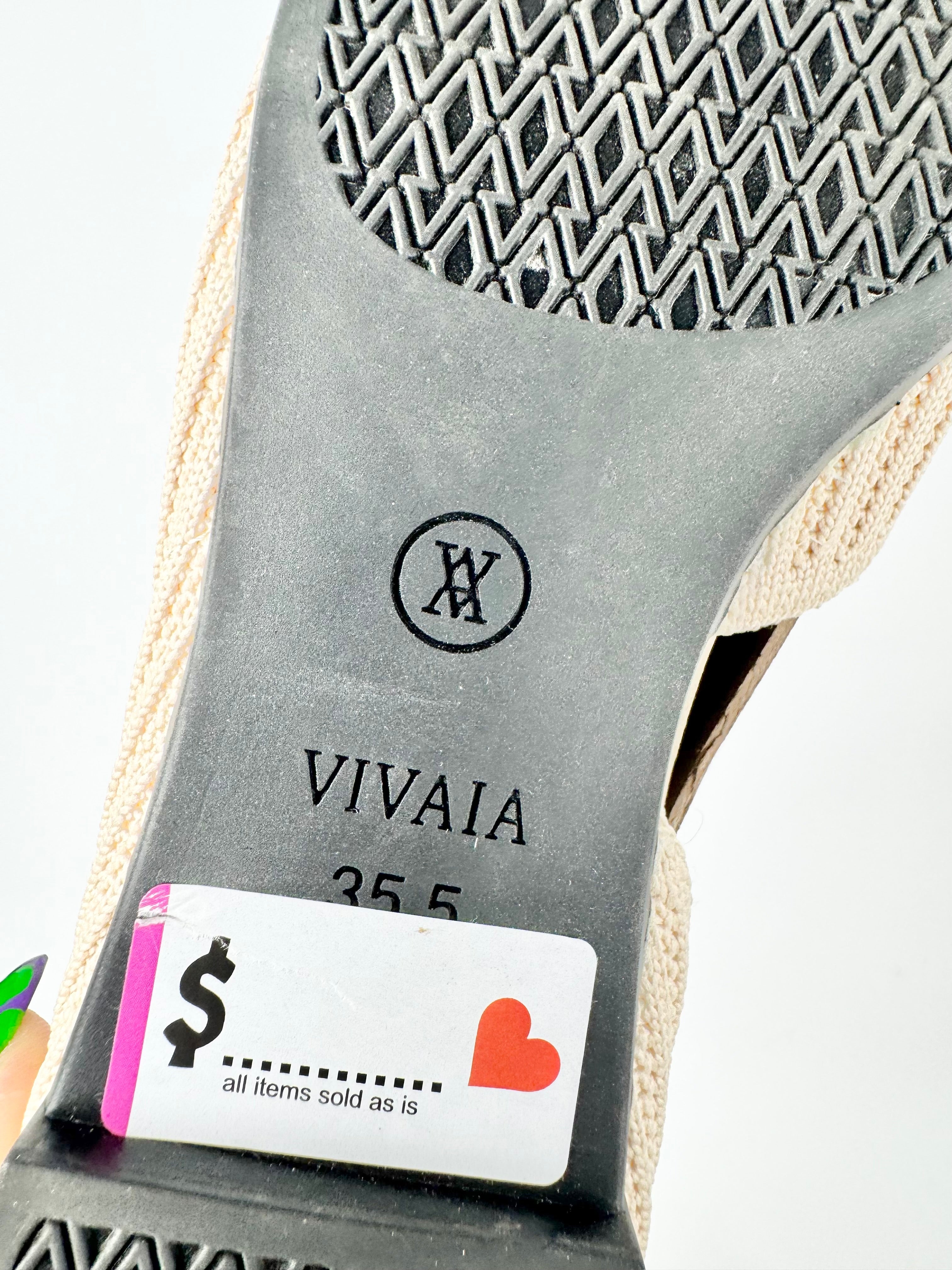 Vivaia 'D'Orsay Melia' Almond Pointed Toe Flats - EU35..5