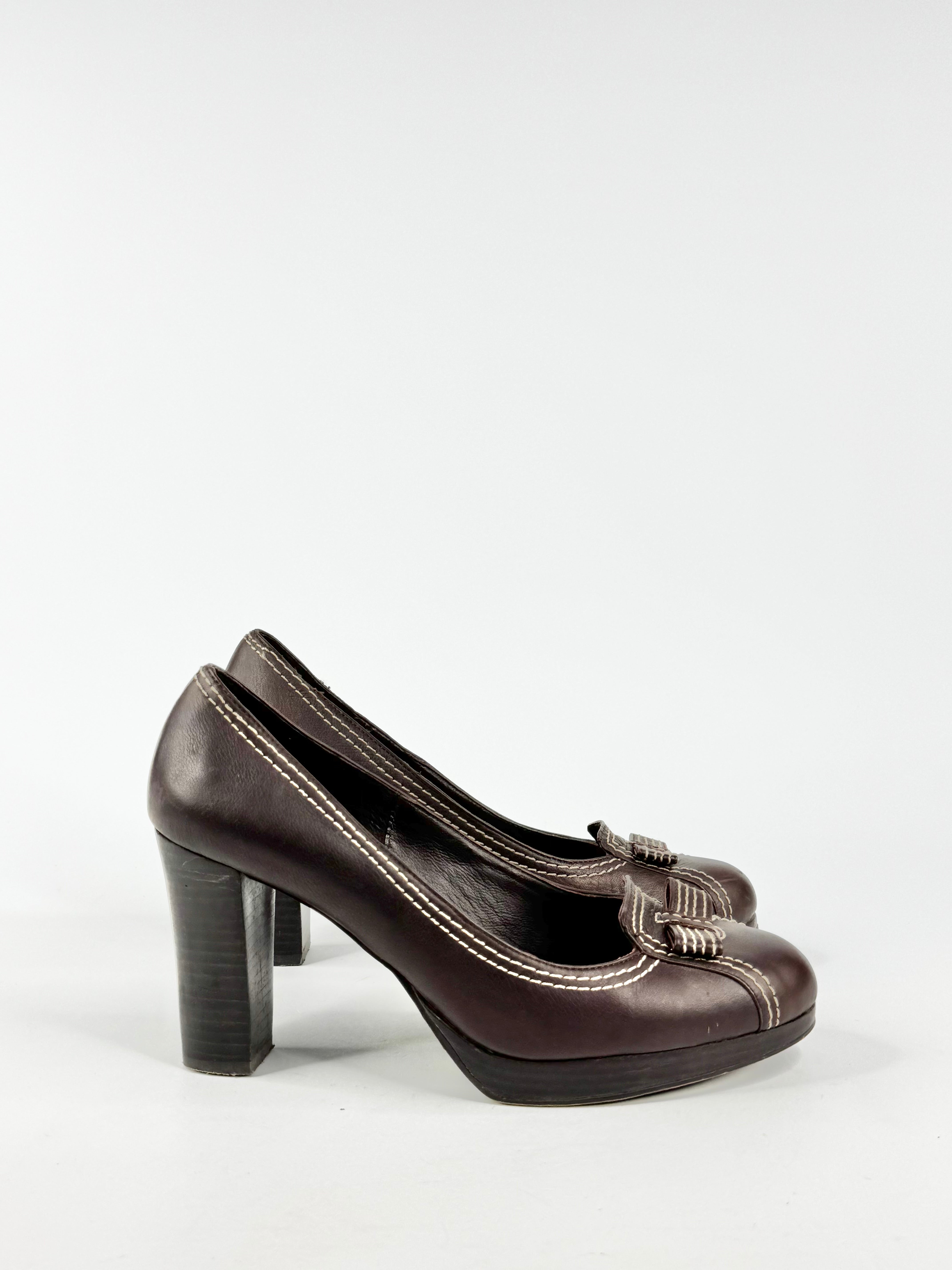 Jo Mercer Coffee Bean Pumps - EU40