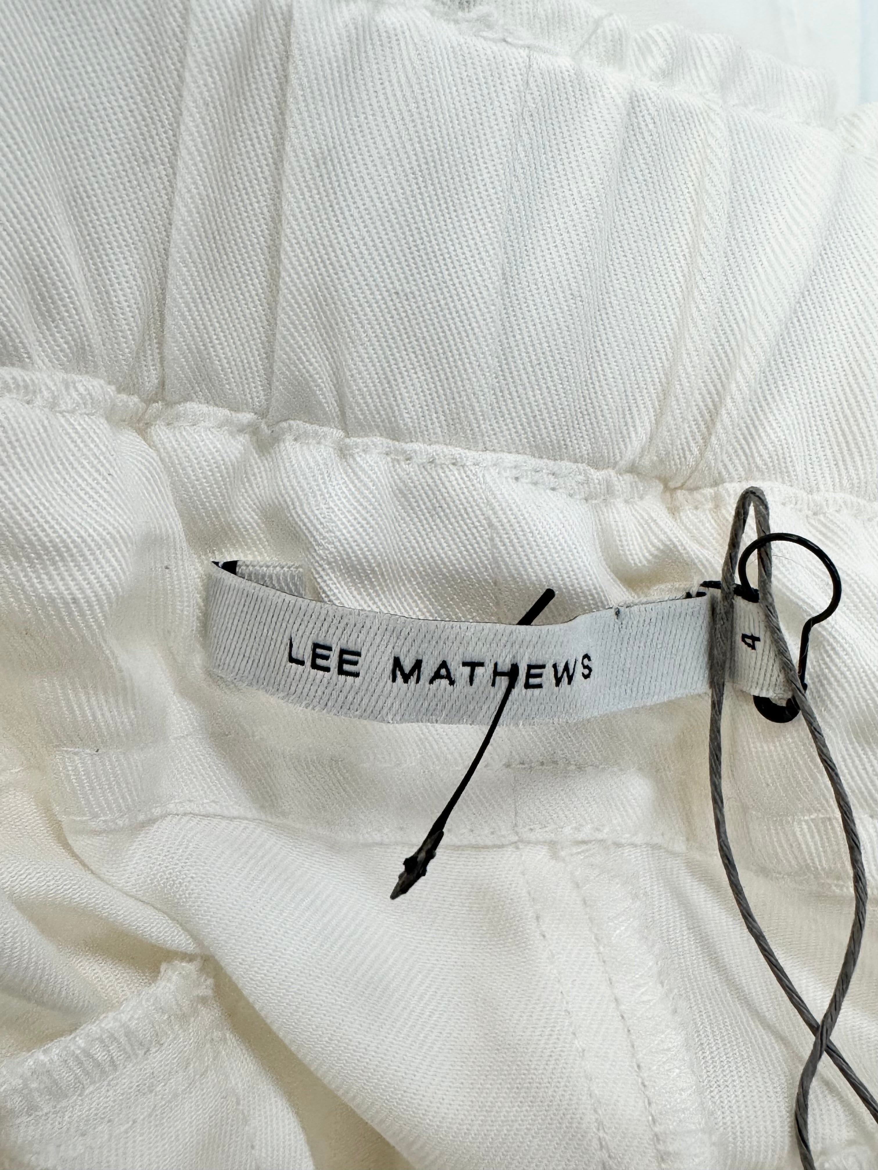 Lee Mathews White 'Herbert' Pants NWT - AU14