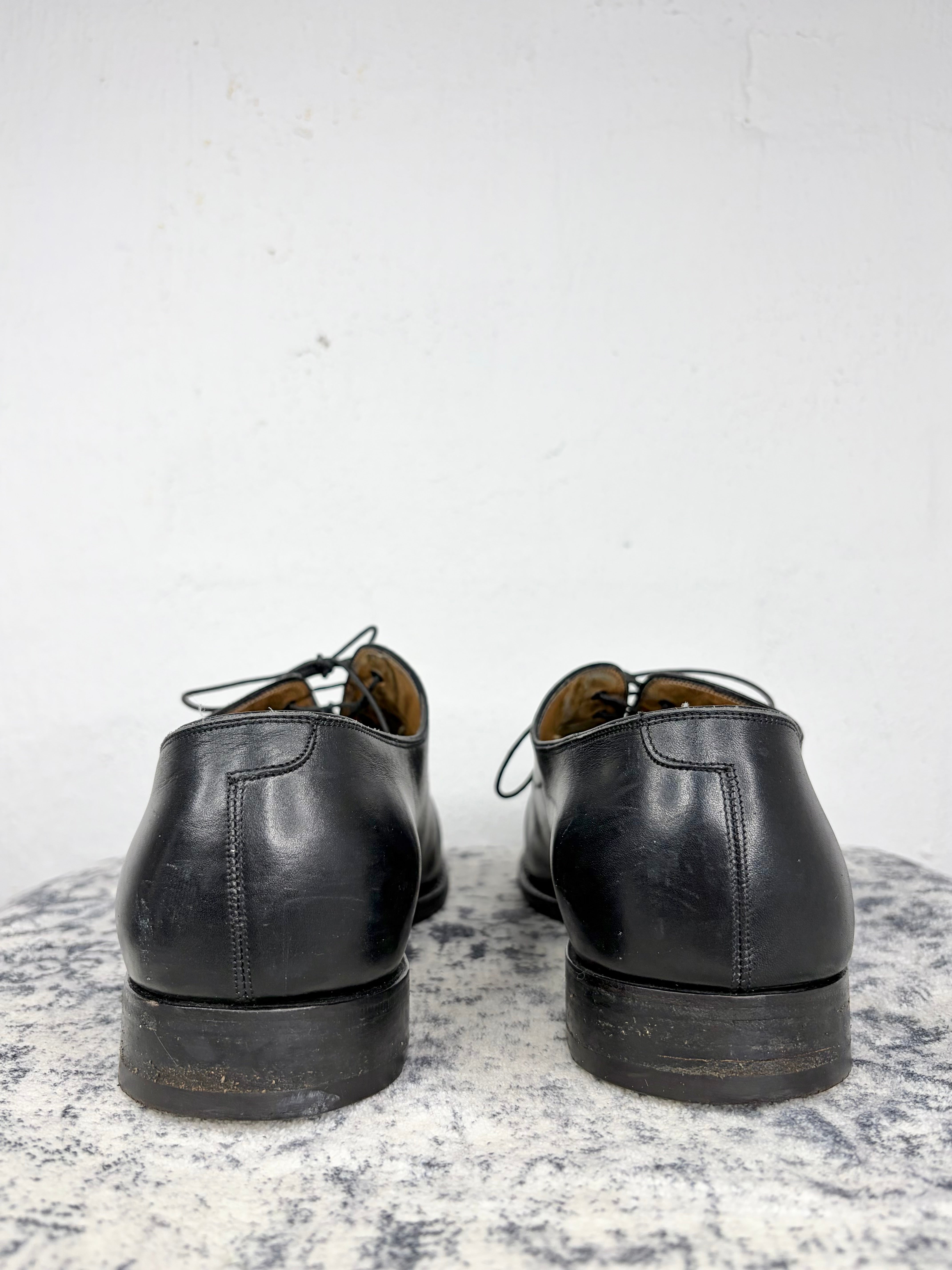 Salvatore Ferragamo Black Lace Up Dress Shoes - EU44.5