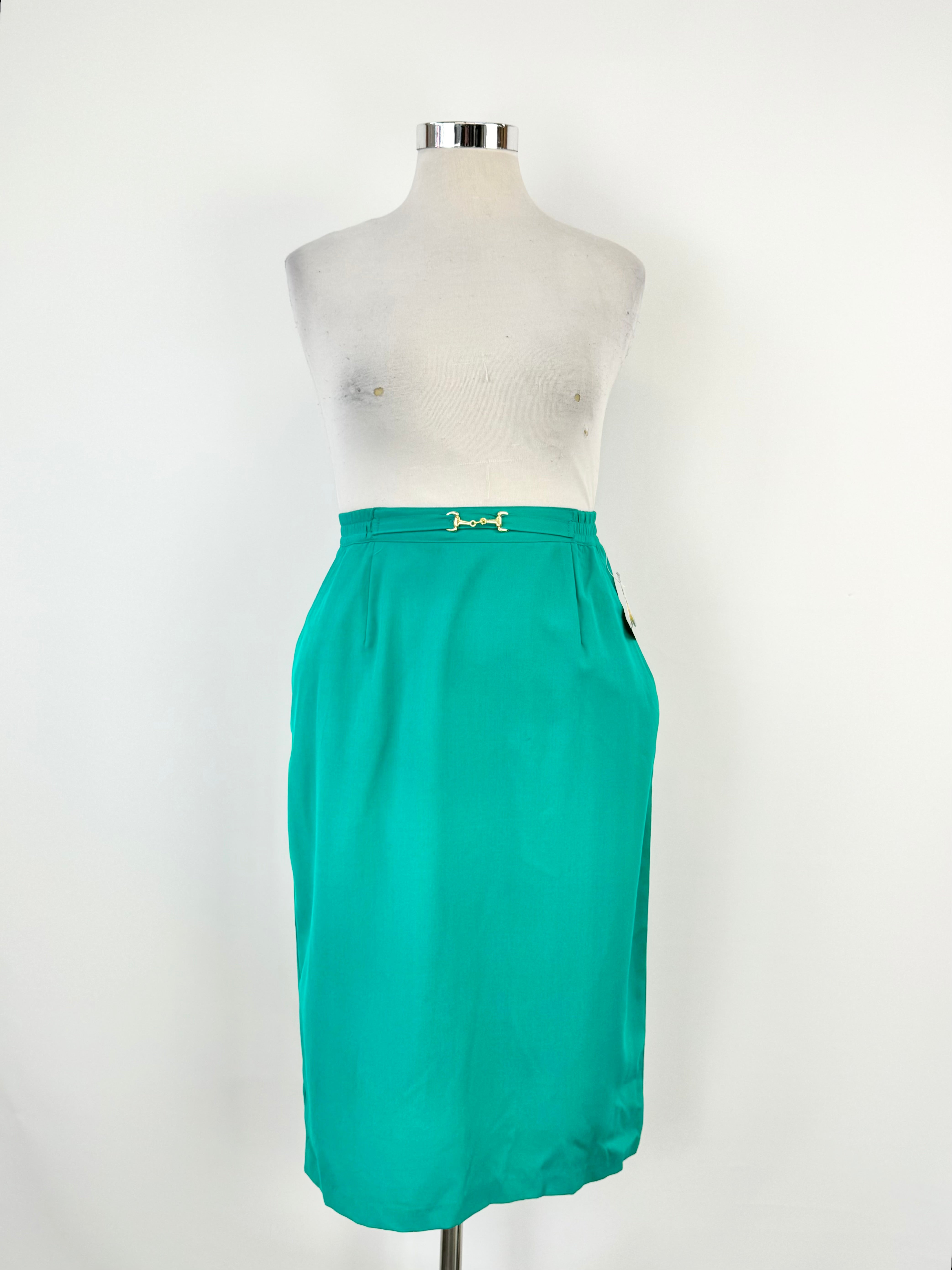 Toronto Australia Emerald Green Hosebit Pencil Skirt NWT - AU14