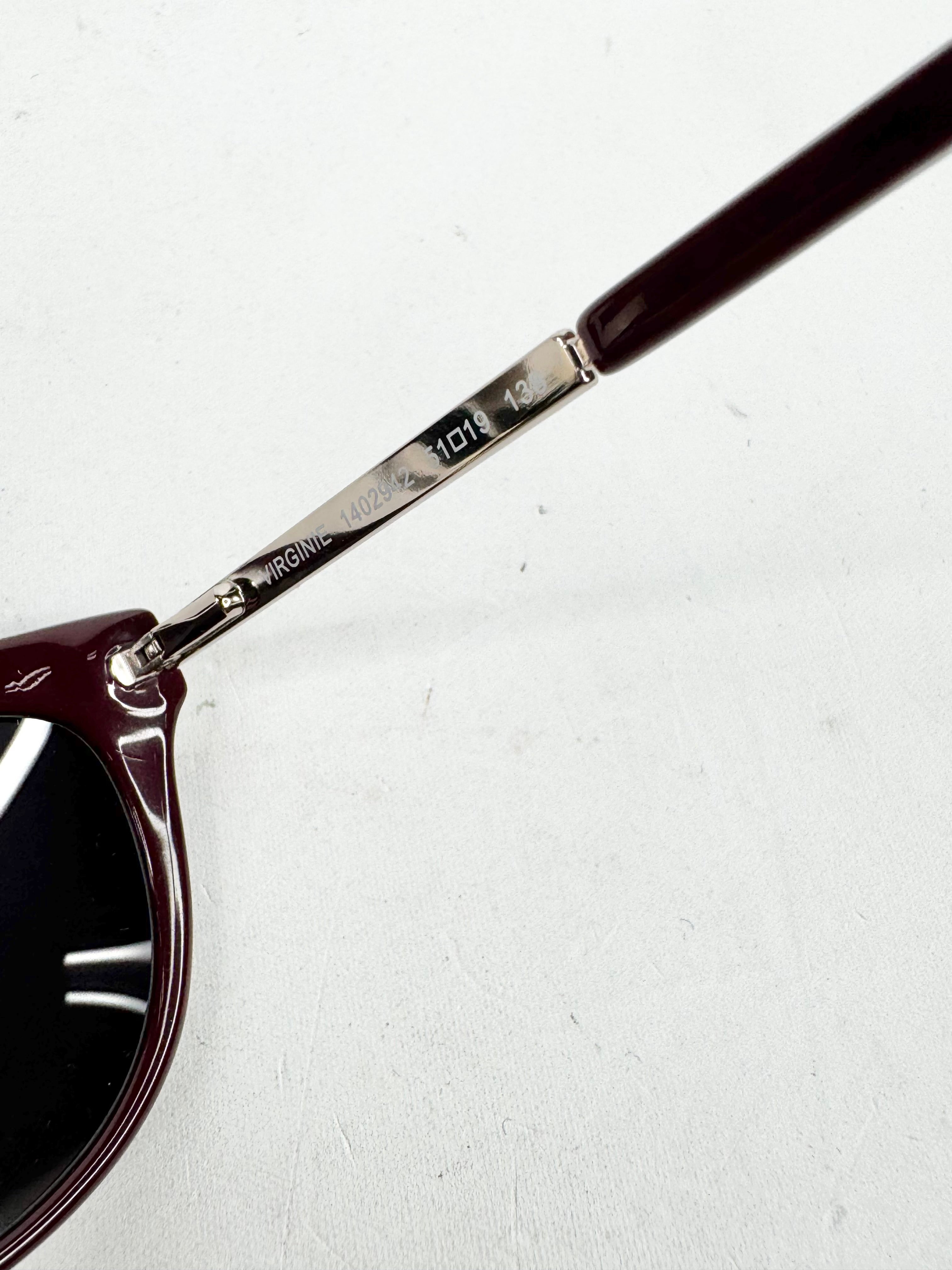 Oroton Wine Red Cat Eye Sunglasses