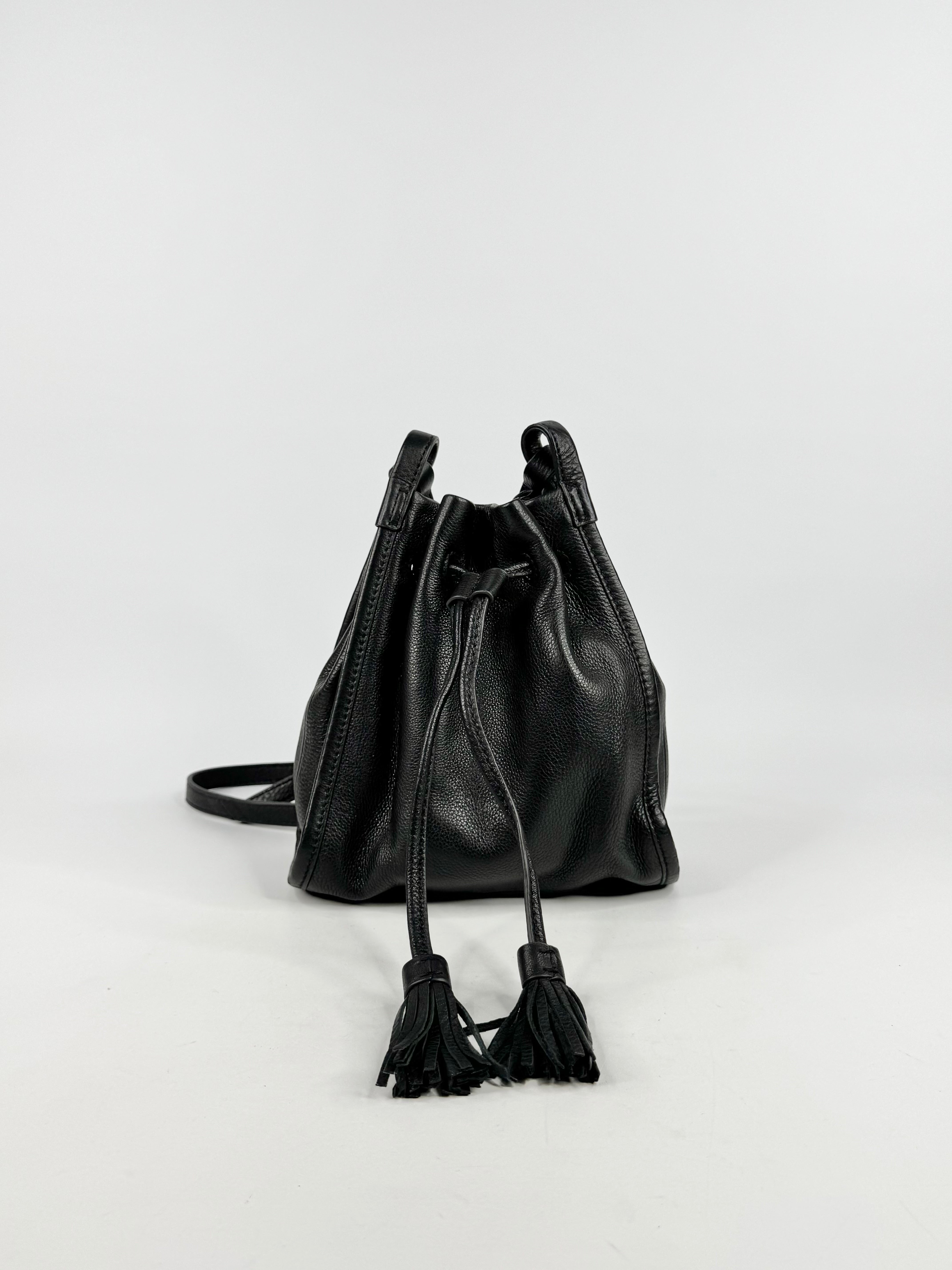 Fossil Black Tassel Satchel Bag