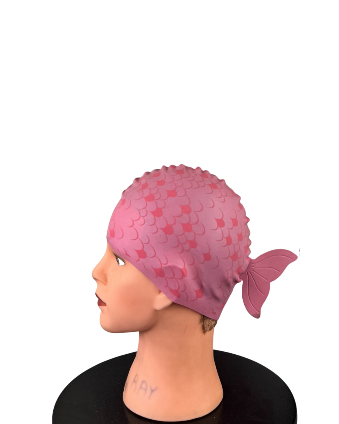 Pink Fish Swim Cap