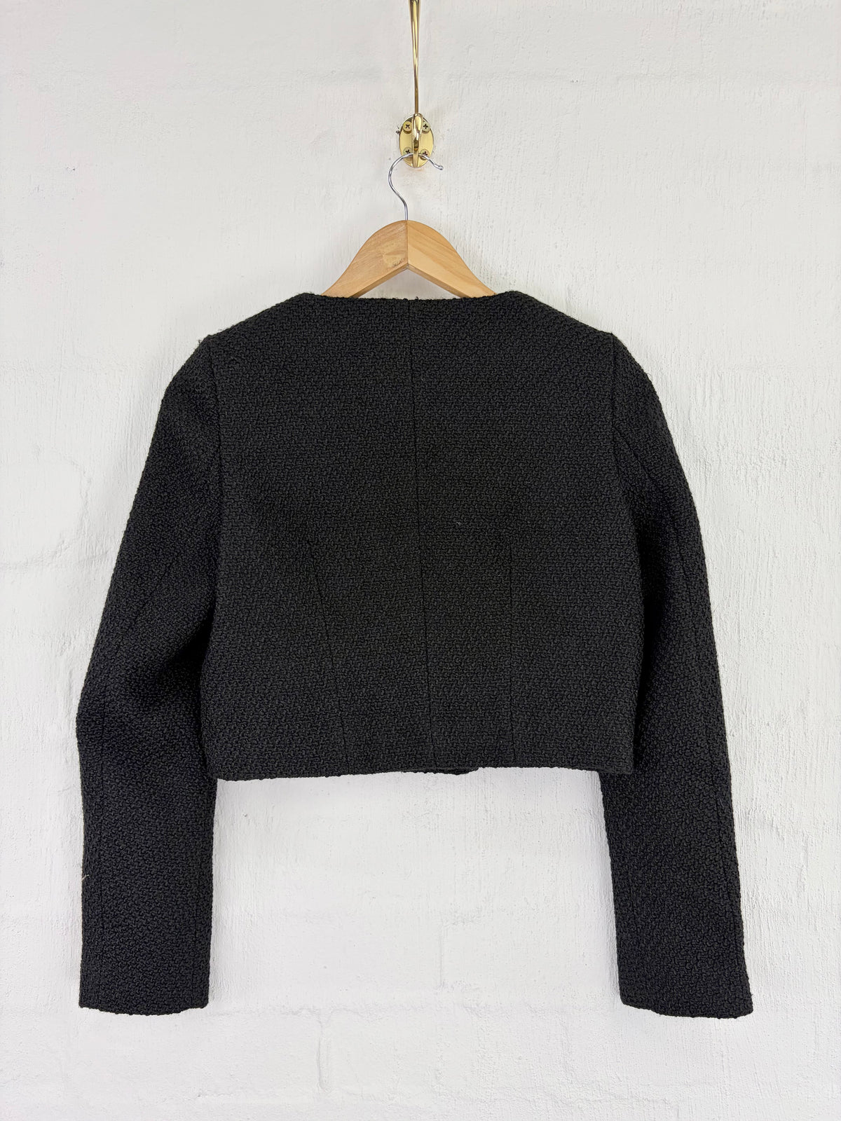 L'acboutique Black Cropped Wool Jacket - AU8/10