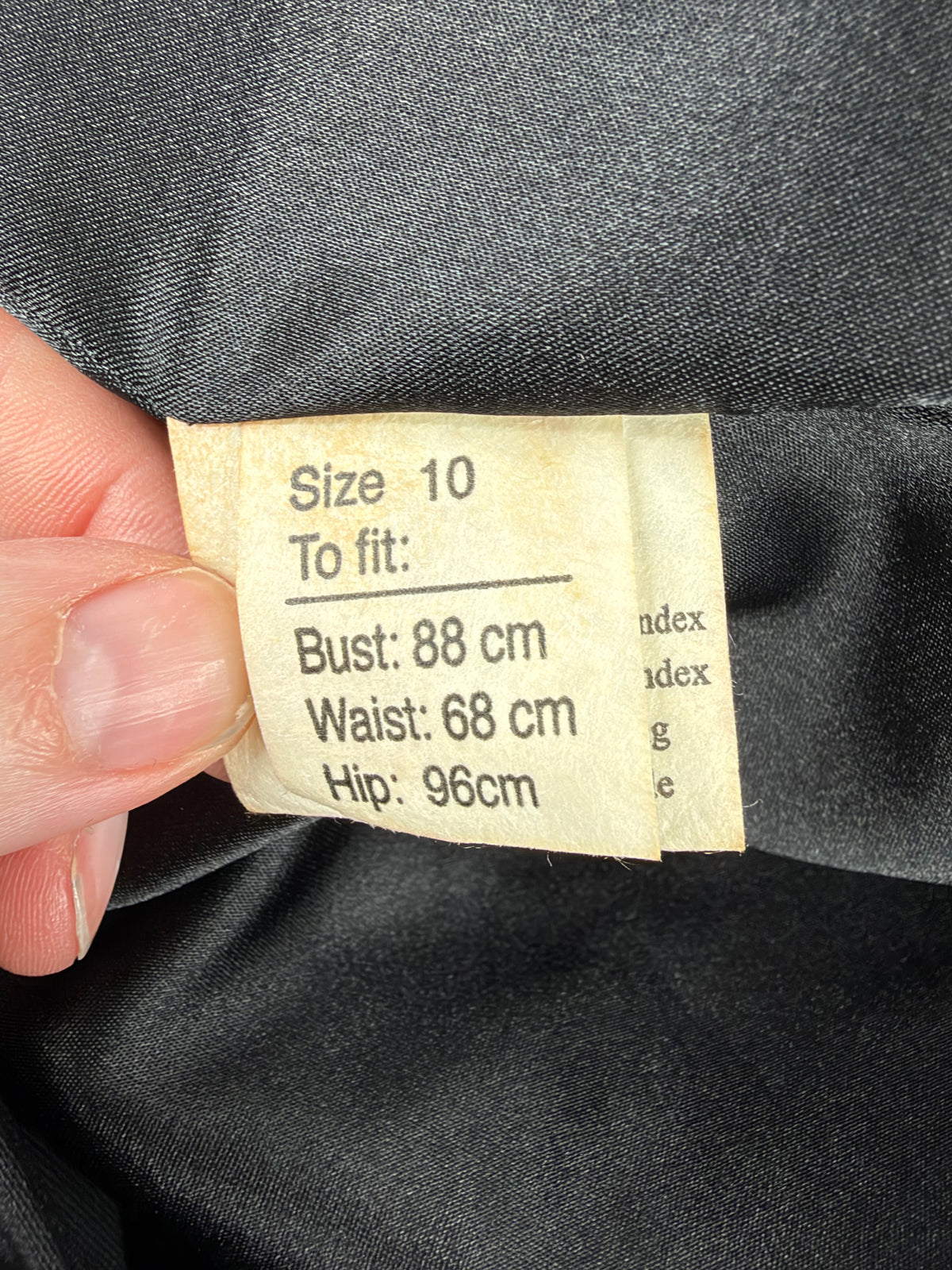 Harry Who Black Satin Coat Dress - AU10