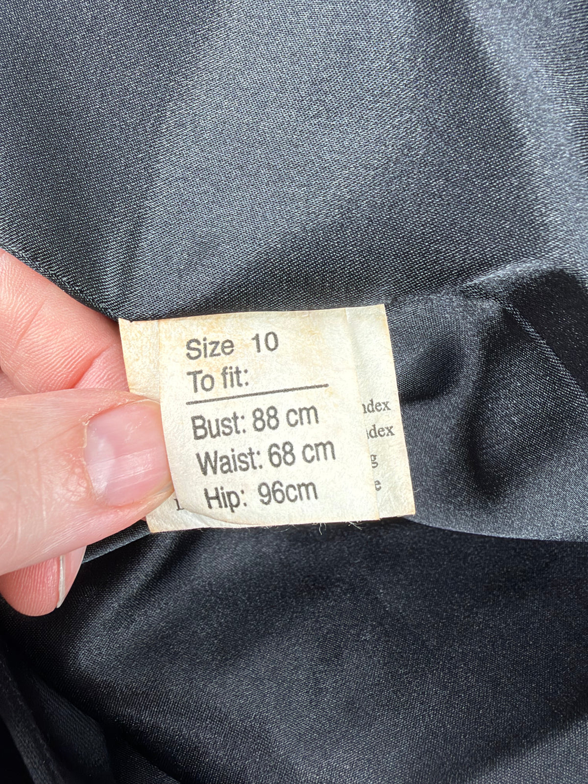 Harry Who Black Satin Coat Dress - AU10