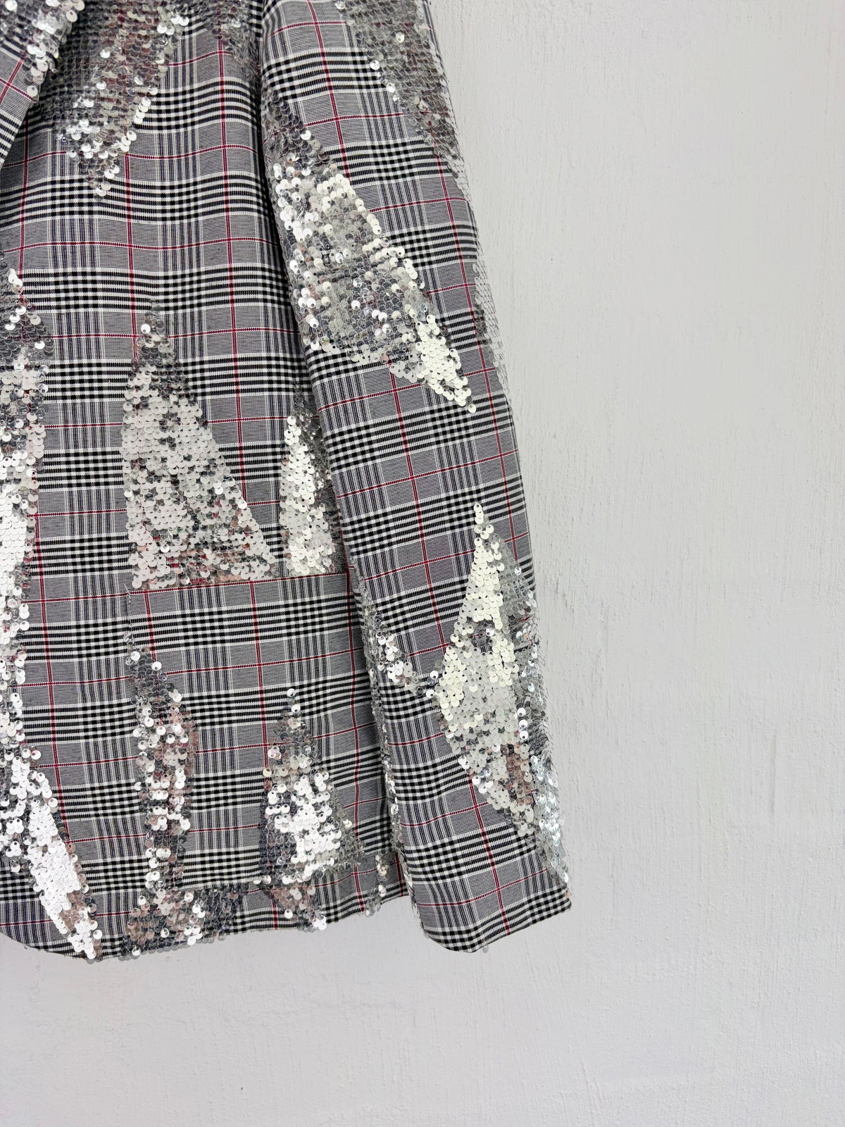 Cooper by Trelise Cooper Black & White 'What A Line Up' Sequin Embellished Blazer - AU8