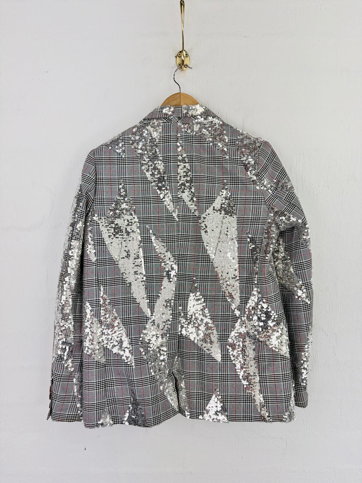 Cooper by Trelise Cooper Black & White 'What A Line Up' Sequin Embellished Blazer - AU8