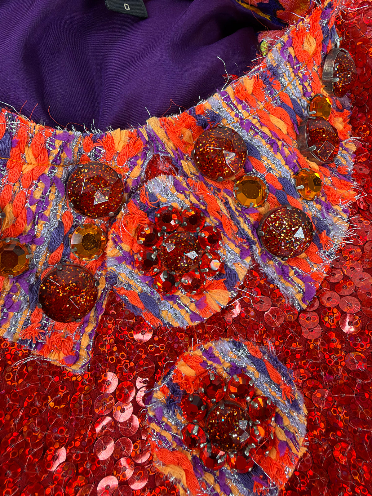 Marc Jacobs 2013 Resort Floral Lamé Knit Sequin Dress - AU6/8