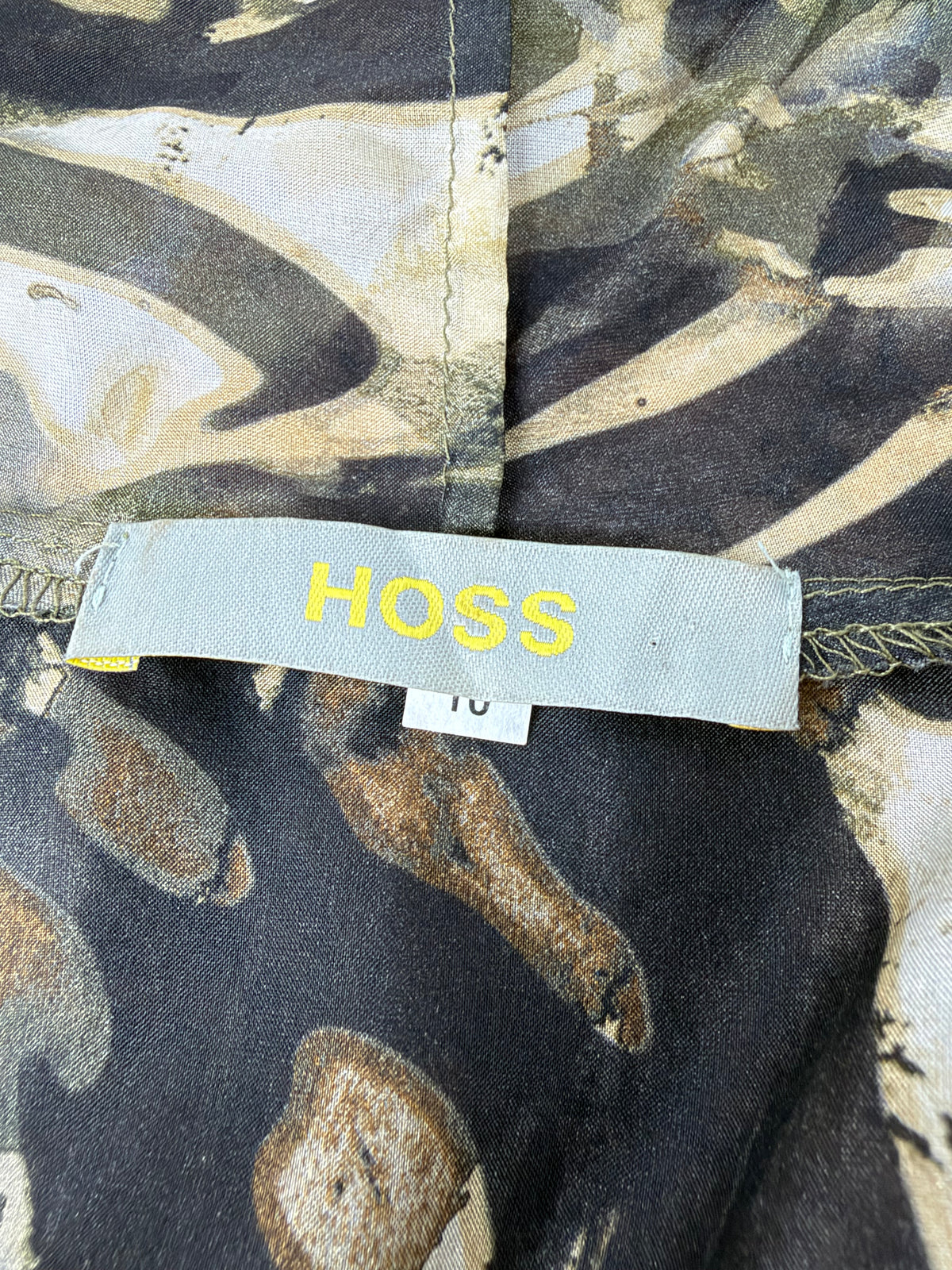 Hoss Silk Faux Wrap Midi Dress - AU10