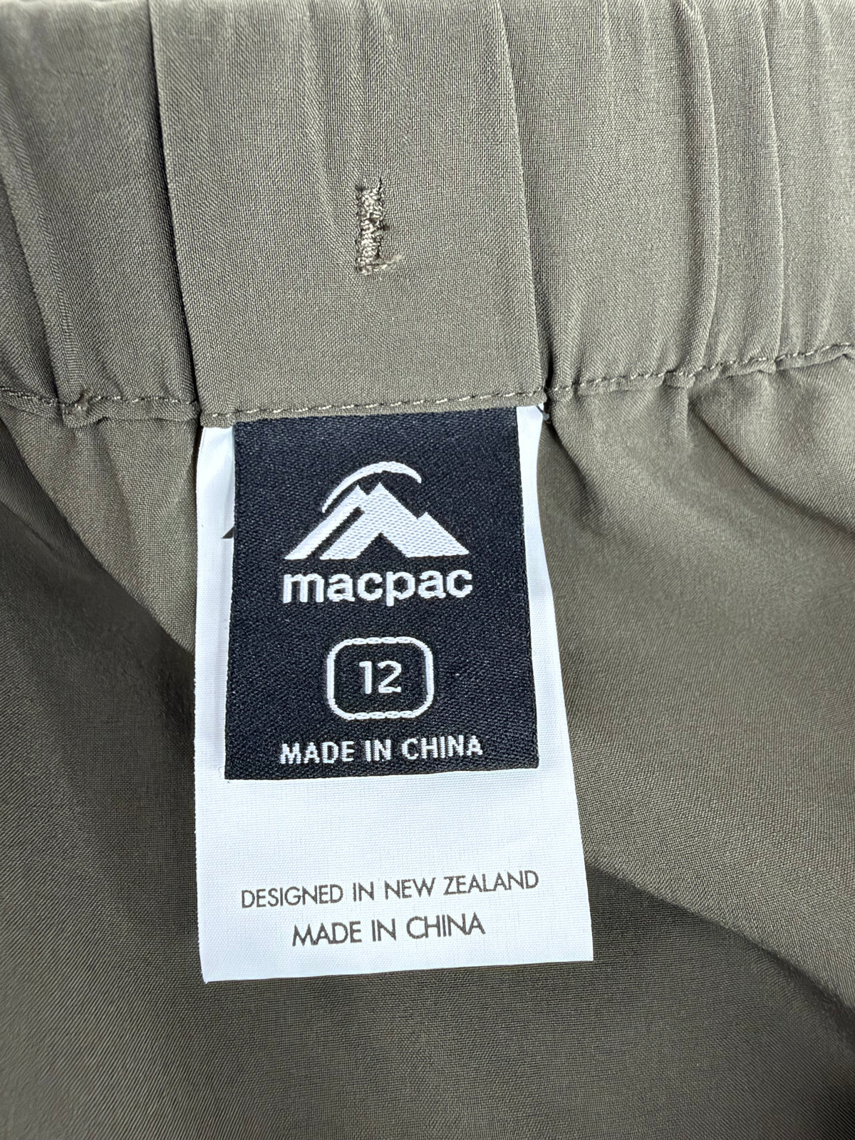 Macpac Khaki Breezy Mini Skirt - AU12