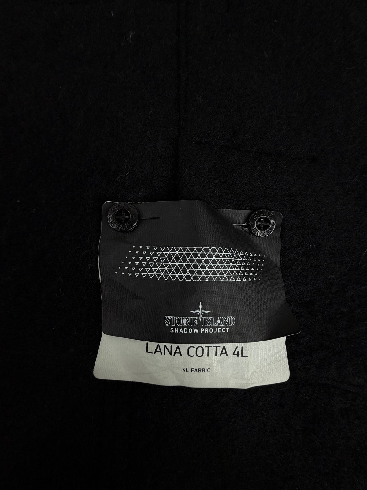 Rare Stone Island Shadow Project Black 'Lana Cotta 4L' Vest - M