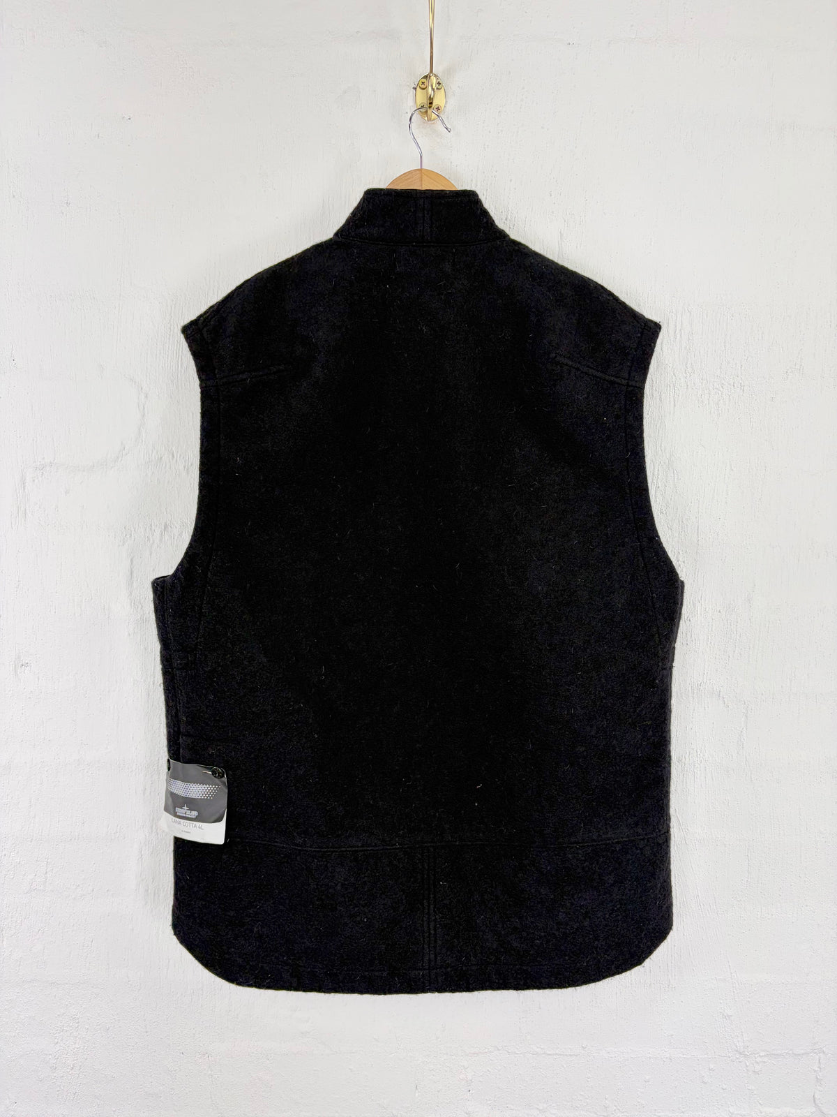 Rare Stone Island Shadow Project Black 'Lana Cotta 4L' Vest - M