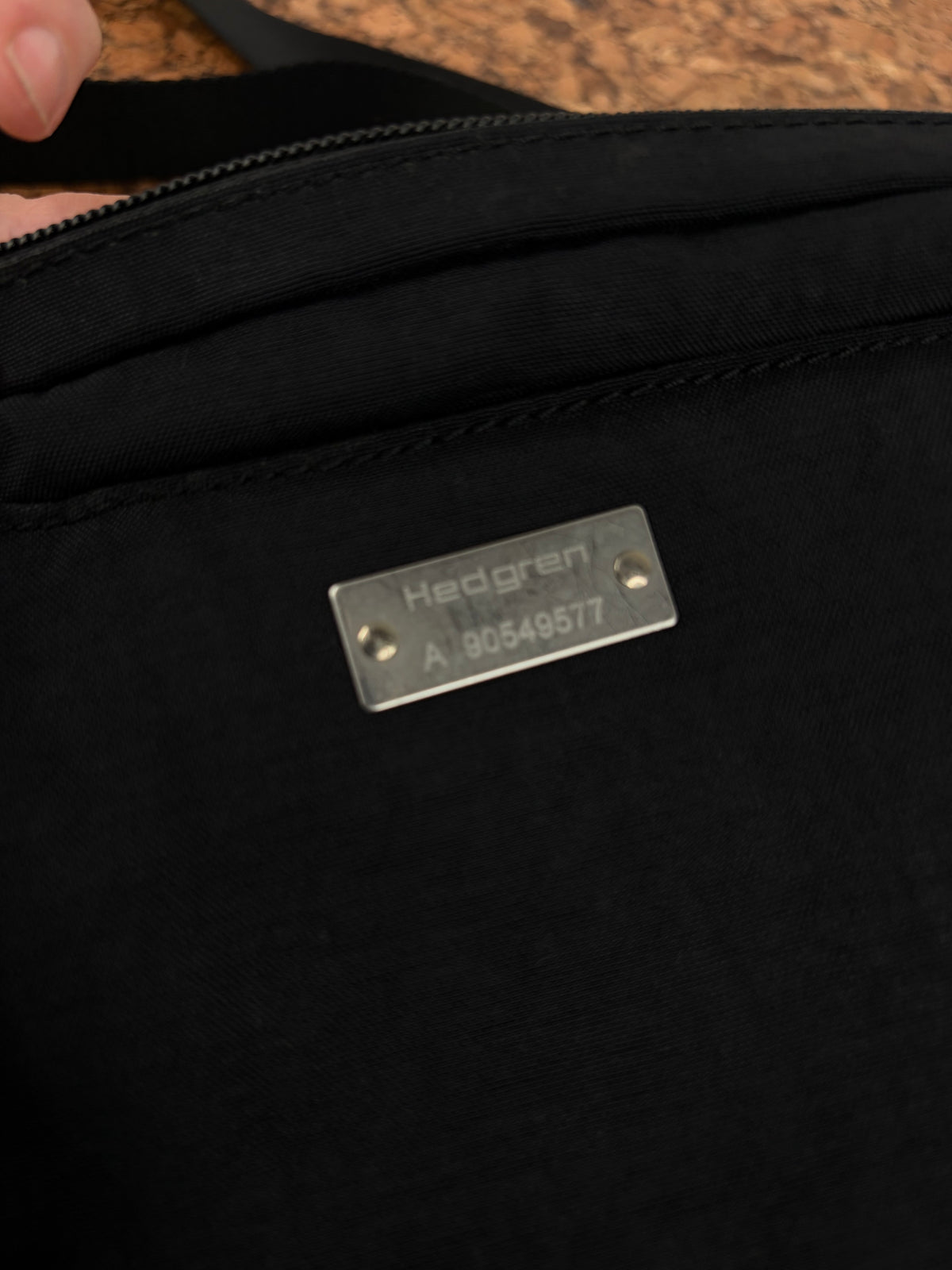 90s era Hedgren Black Crossbody Bag
