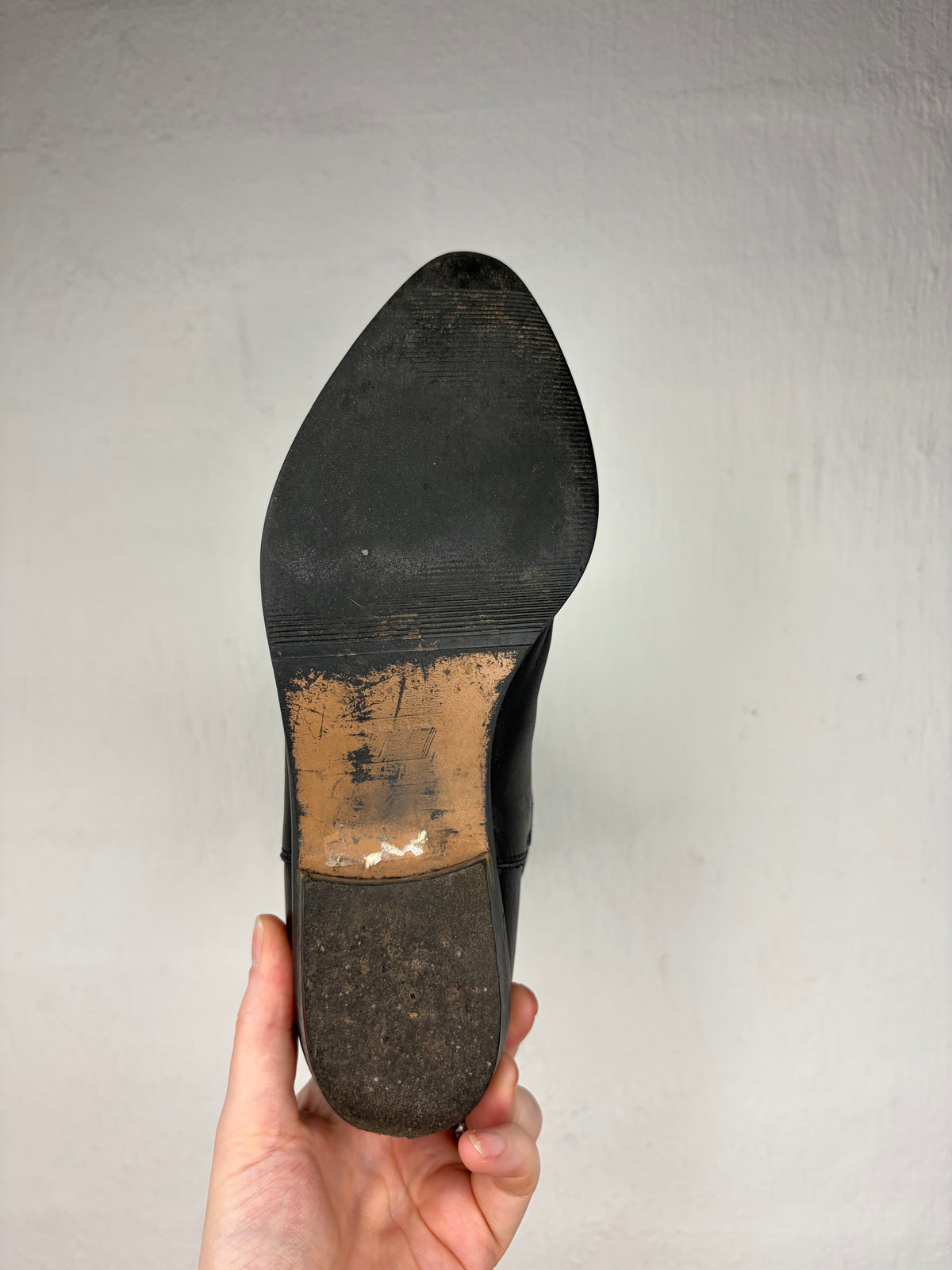 Vintage 90s Annabell Black Leather Embellished Boots - EU36/37