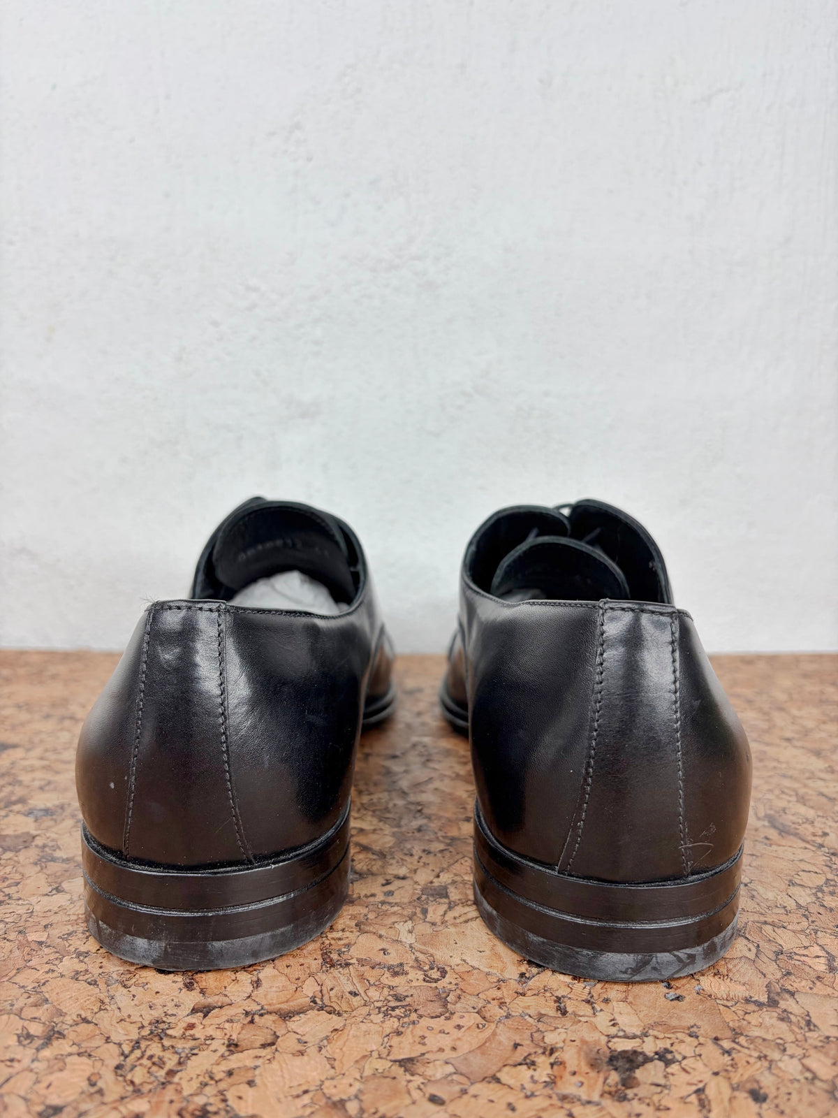 Dino Bigioni Black Italian Crafted Leather Dress Shoes - EU41