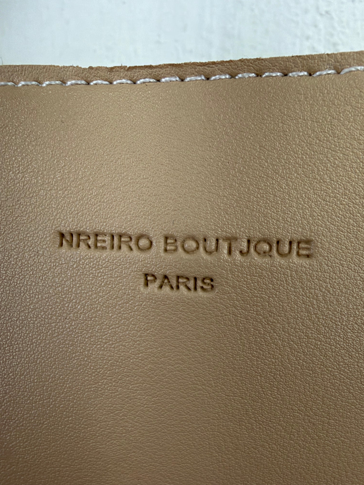 Nreiro Boutjque Paris Grey & Blue Faux Leather Bag