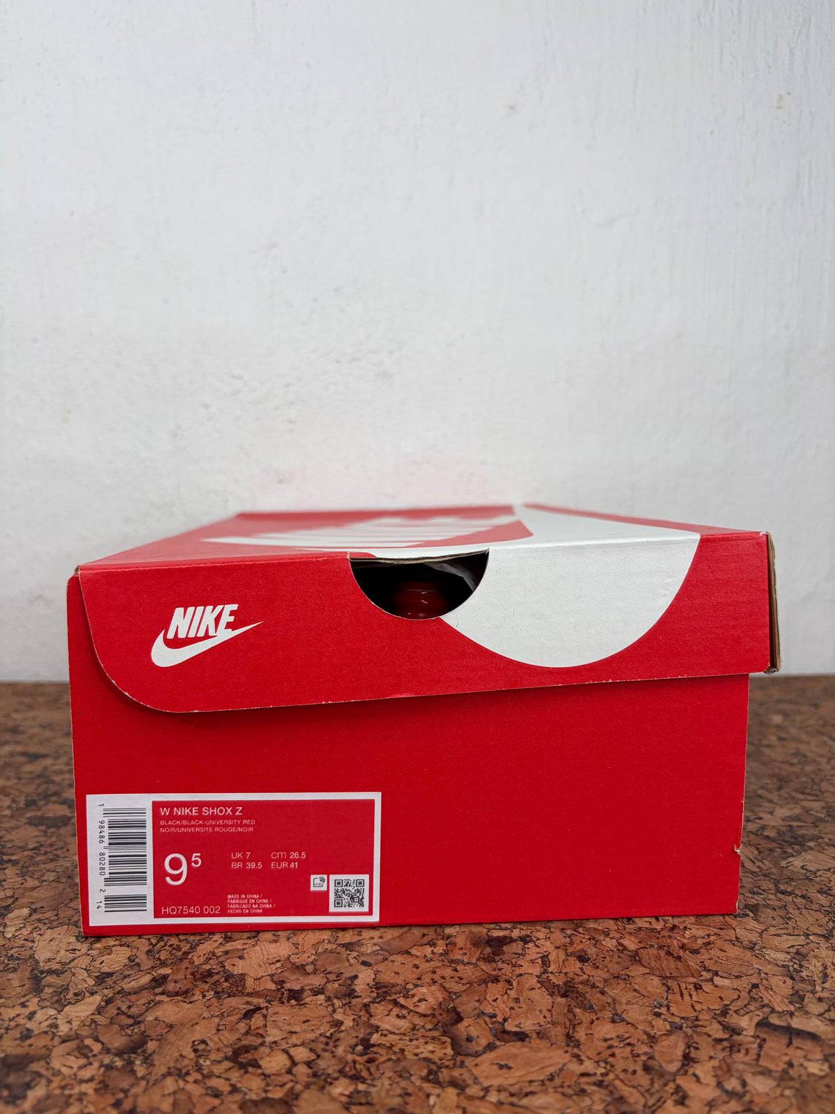 Nike Black and Red Shox Sneakers - EU41