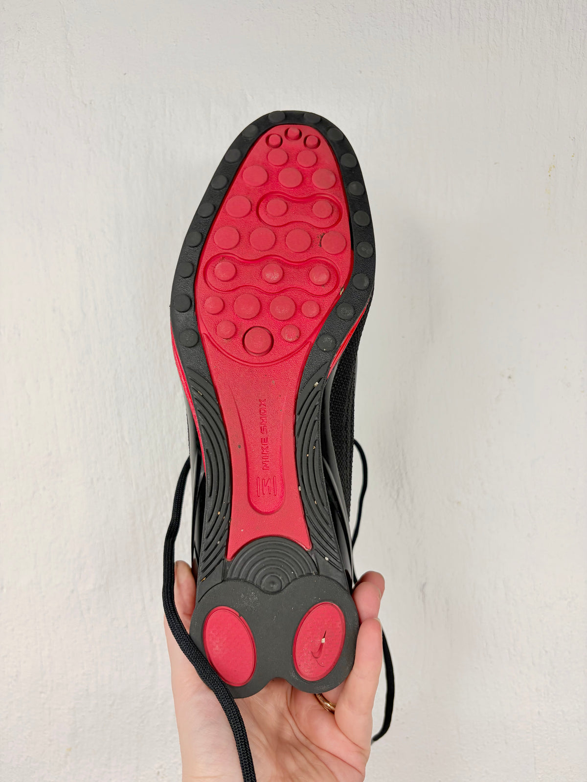 Nike Black and Red Shox Sneakers - EU41