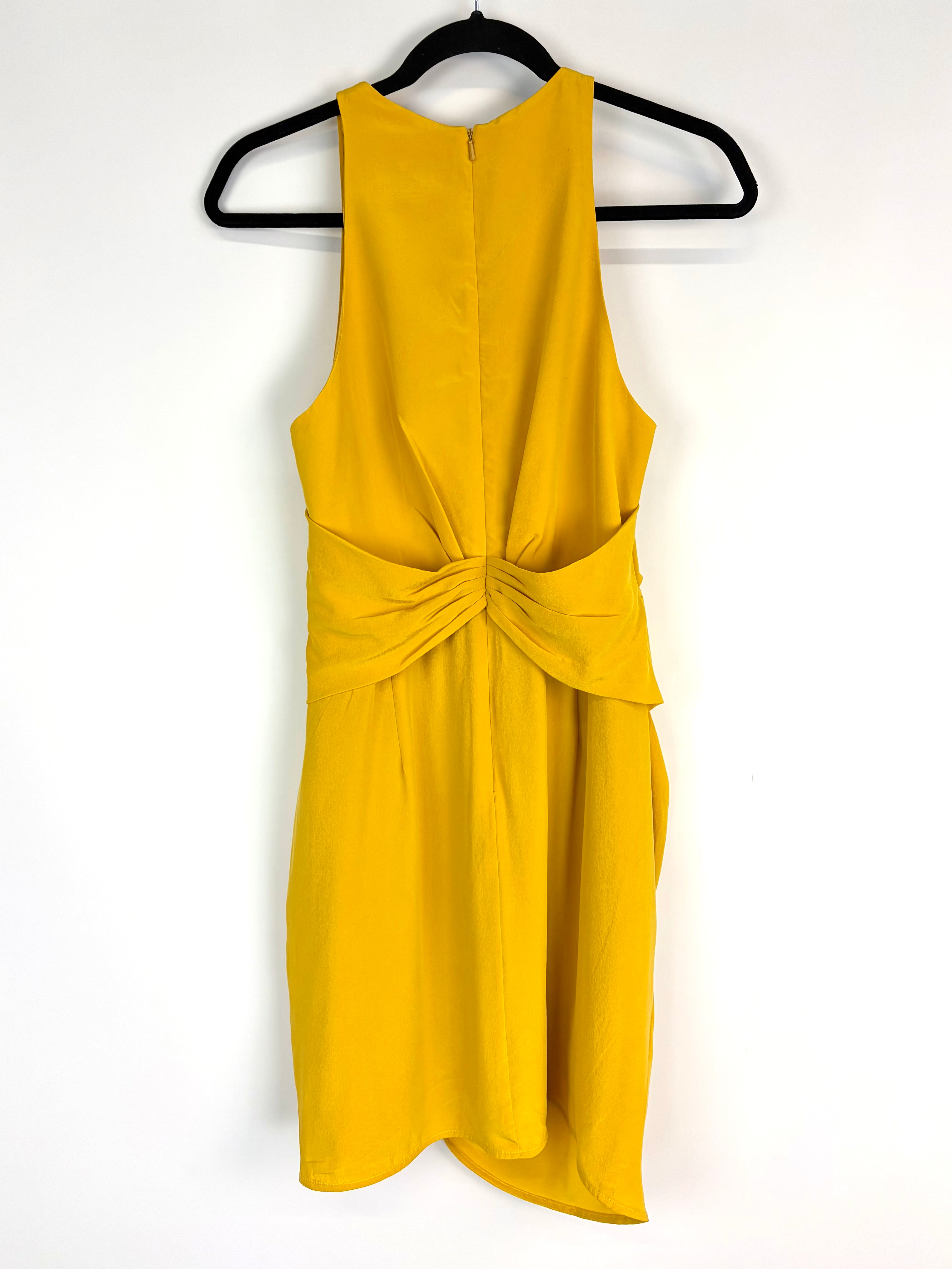 Zimmerman Dusty Yellow Silk Mini Dress - AU6