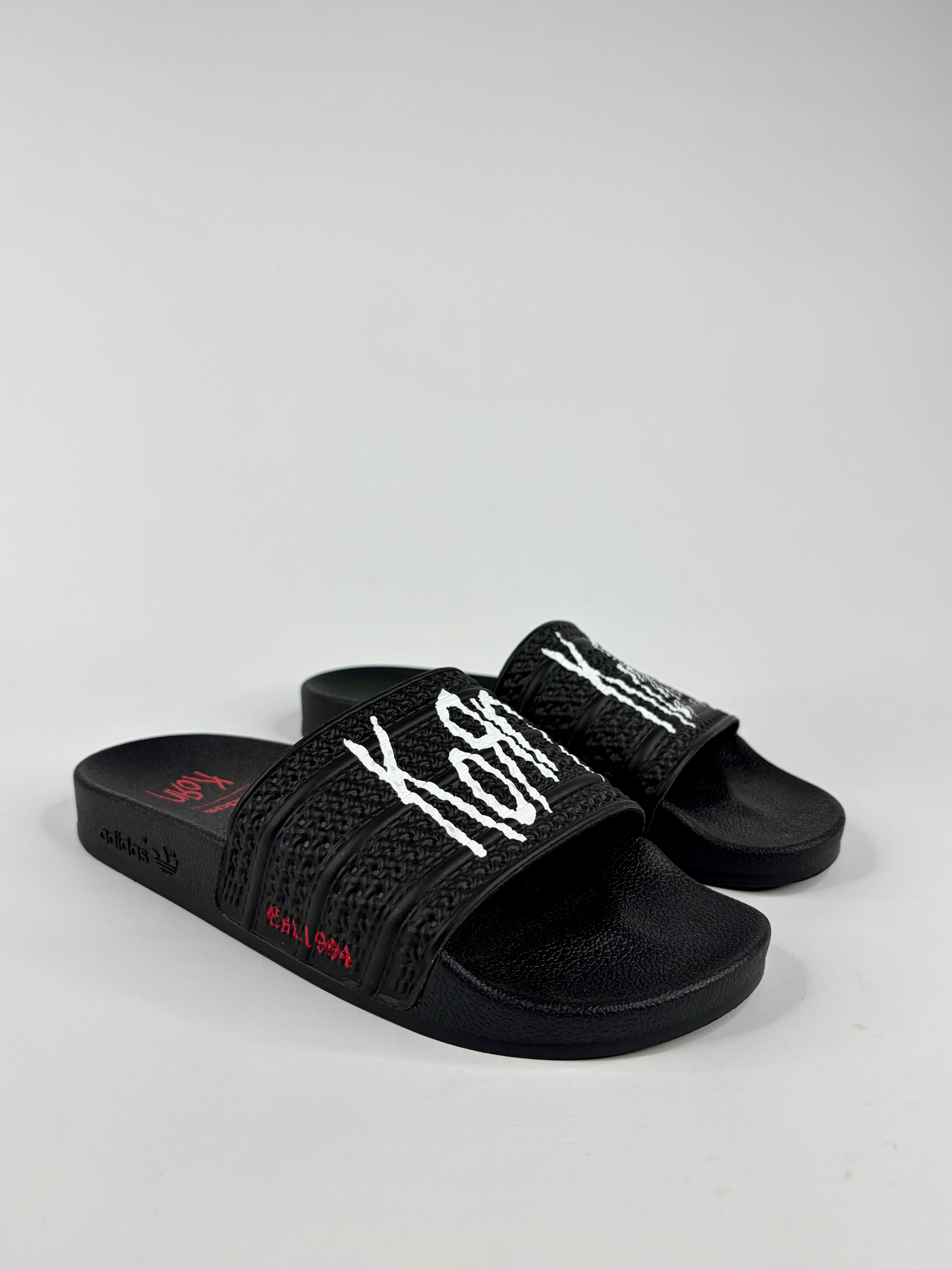 Black slides with white text on a light gray background