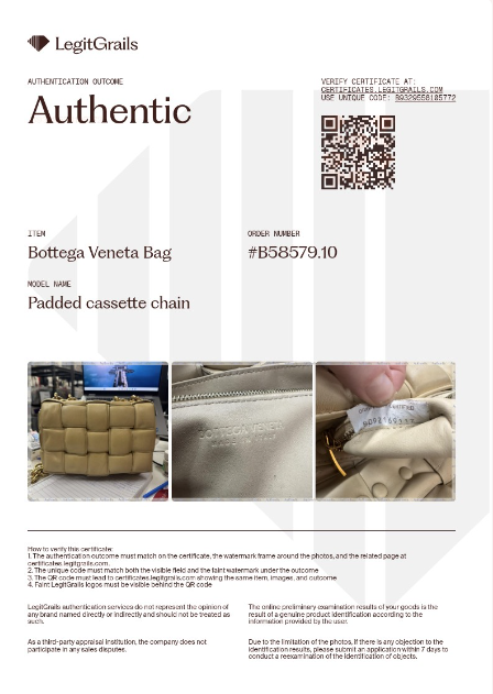 Bottega Veneta Chain Cassette Bag in Porridge & Gold