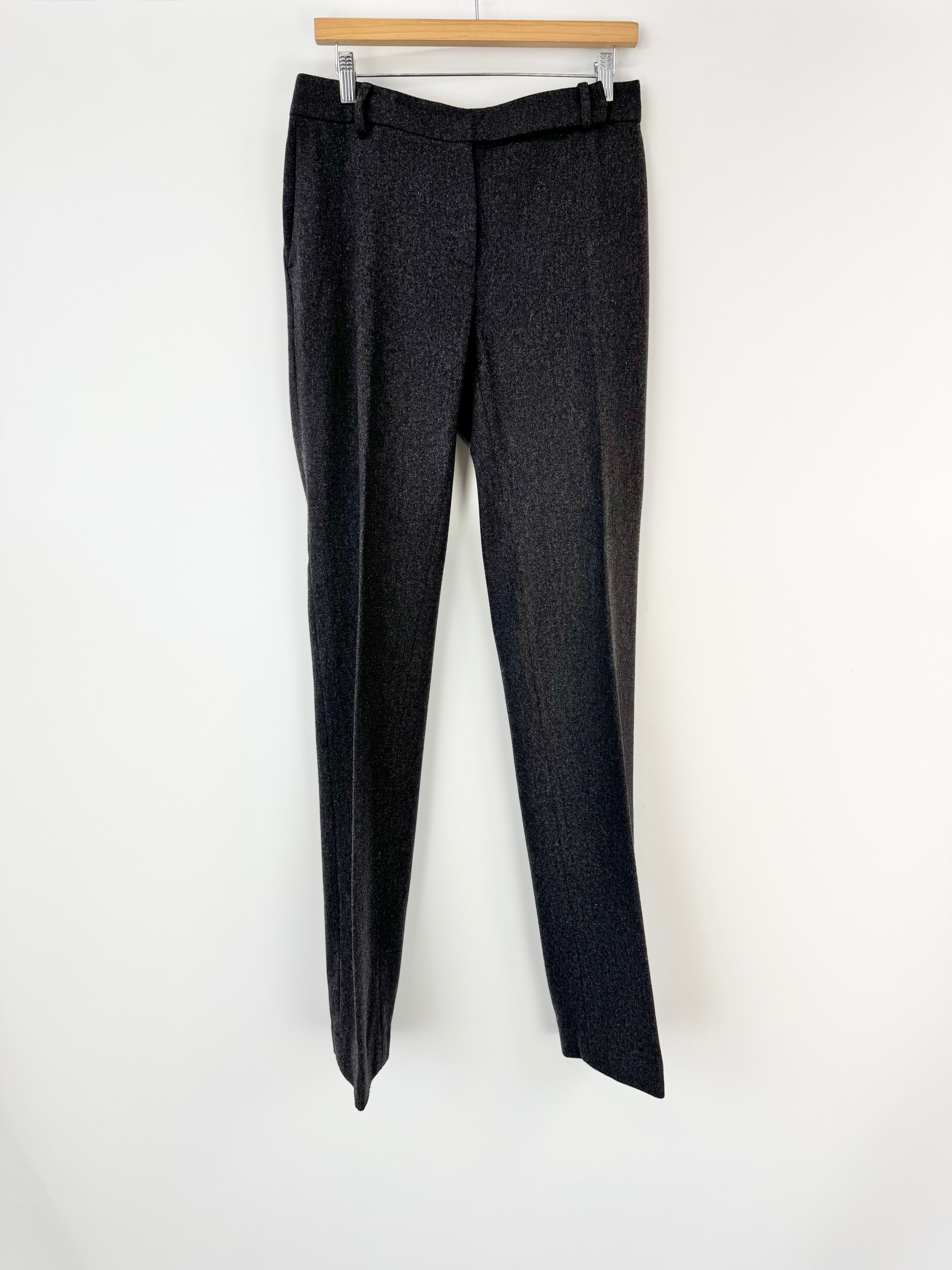 Max Mara Charcoal Grey Wool Slacks - AU12