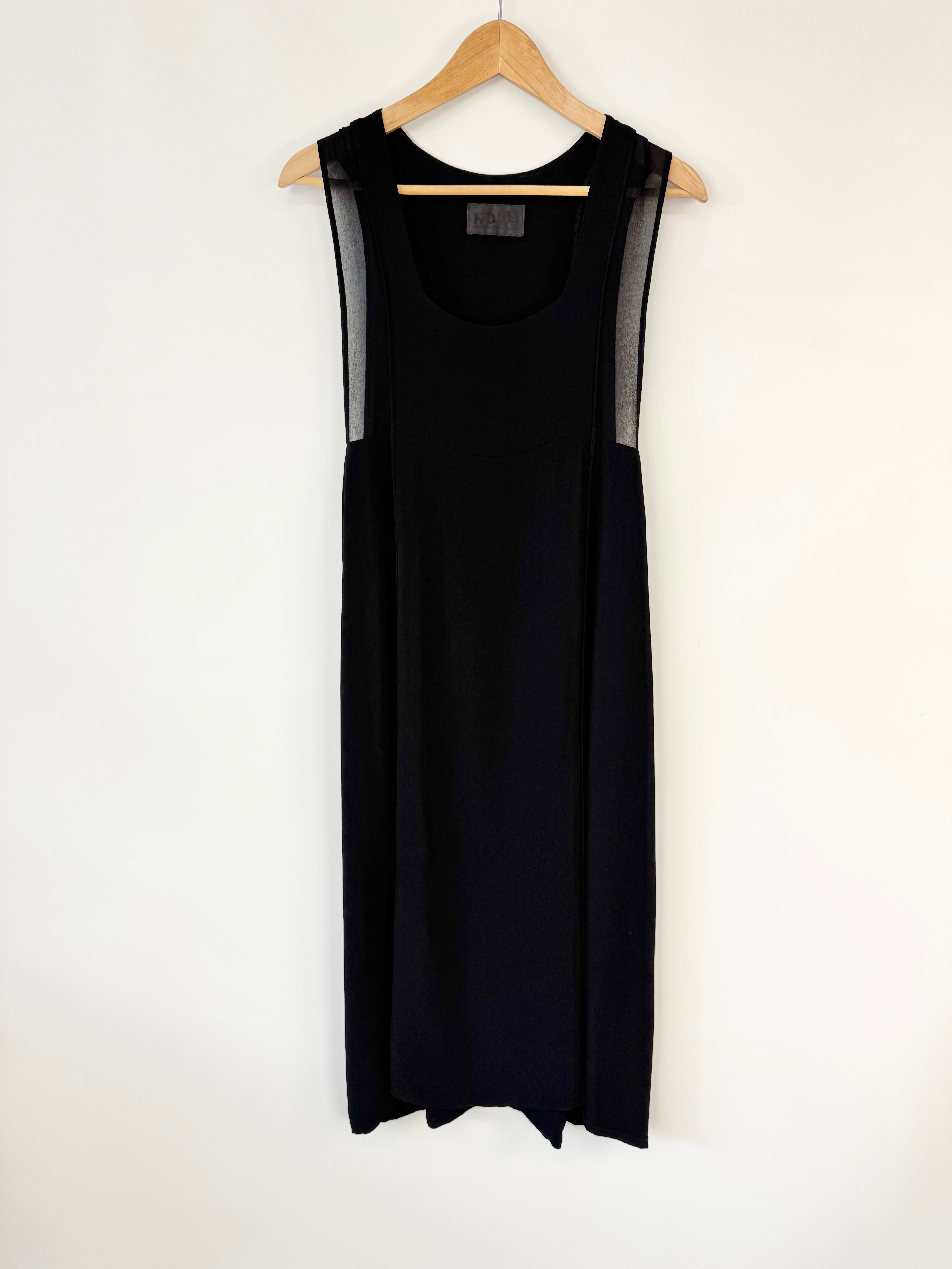 Nom*D Black Viscose Pinafore - AU10