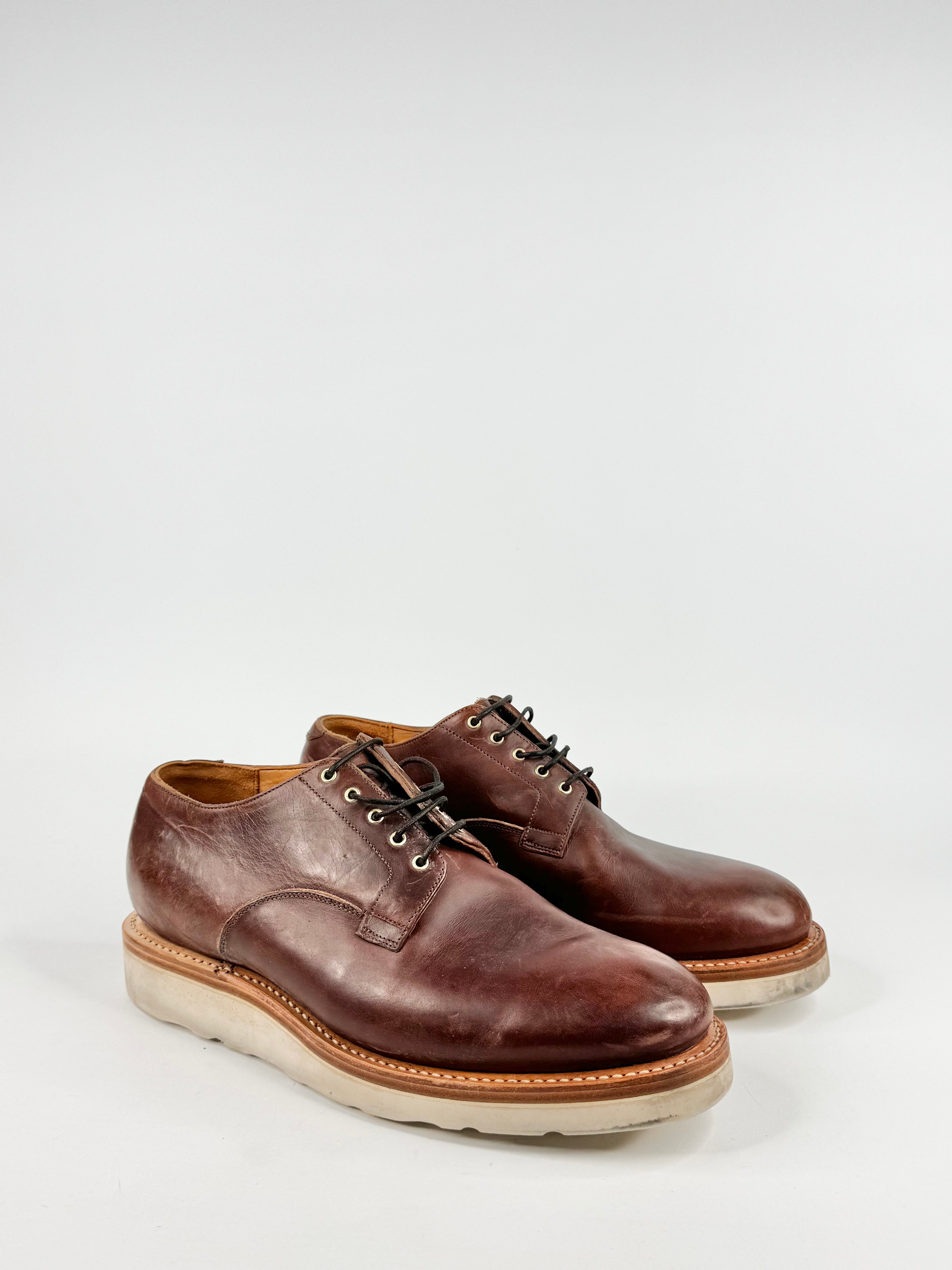 Viberg Deep Tan Handmade Lace Ups - EU45